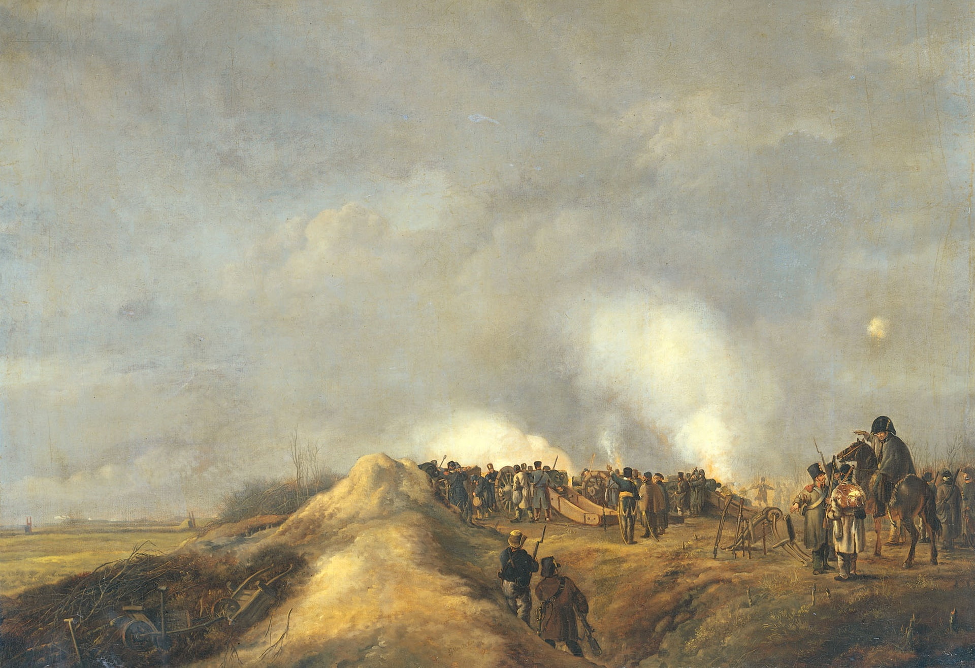 oil, battle, Pieter Gerardus van OS, 1080P, canvas, Attack Of Naarden, picture, HD Wallpaper