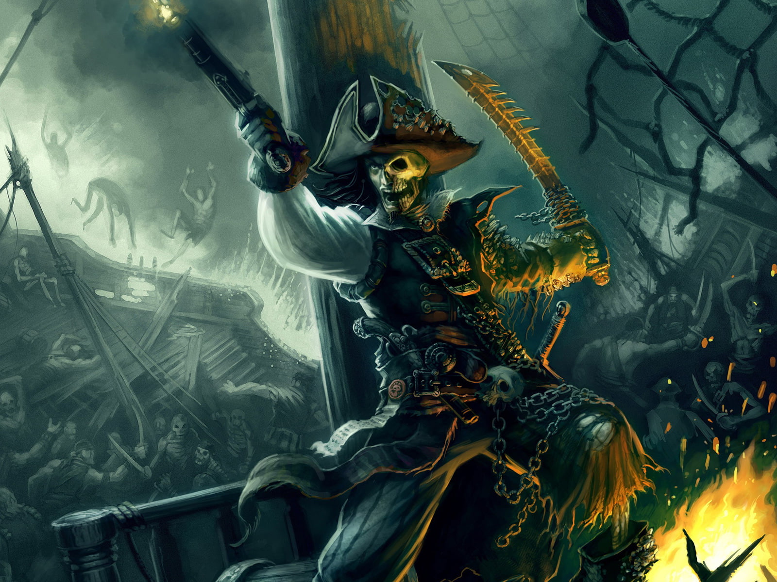 Game, architecture, built structure, sculpture, indoors, art and craft, one person, human representation, Pirates, Damned, water, creativity, arts culture and entertainment, HD Wallpaper