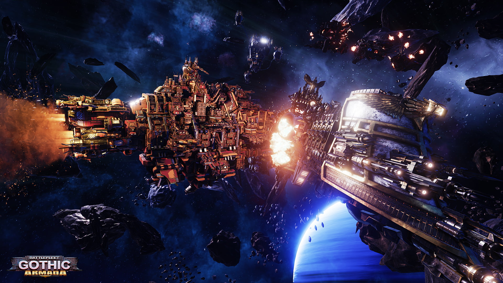 armada, 1080P, k, gothic, battlefleet, warhammer, HD Wallpaper