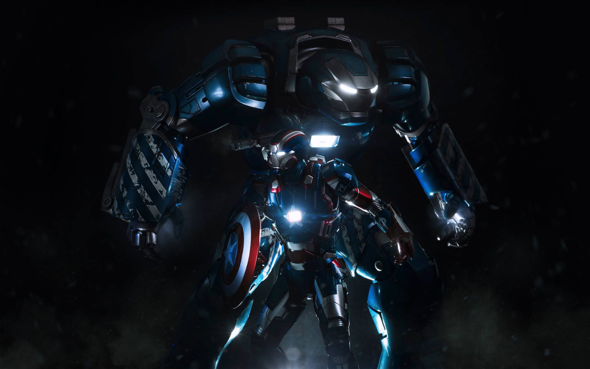 america, captain, 1080P, iron, man, illustration, patriot, HD Wallpaper