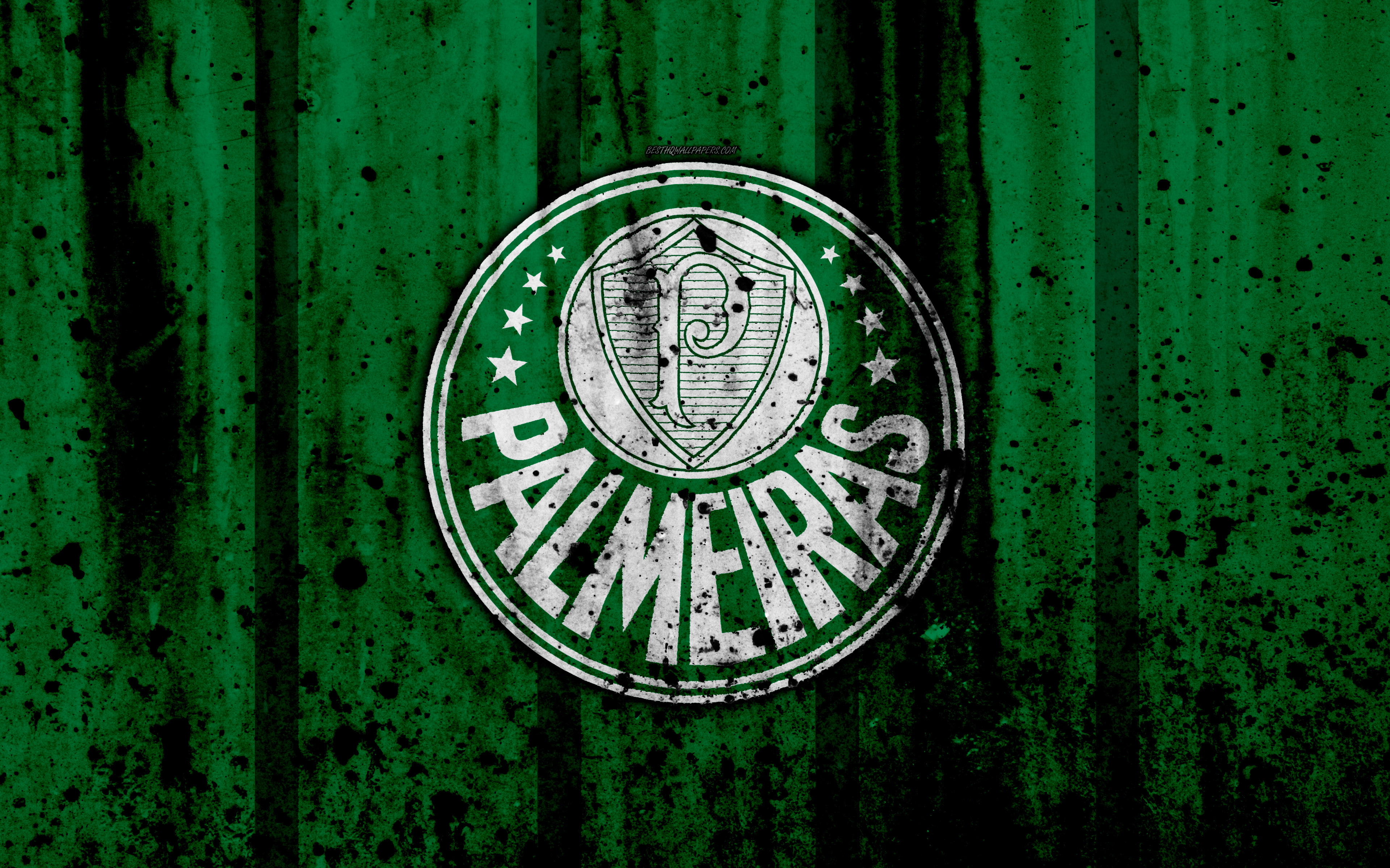 Logo, 4K, Sociedade Esportiva Palmeiras, Soccer, HD Wallpaper