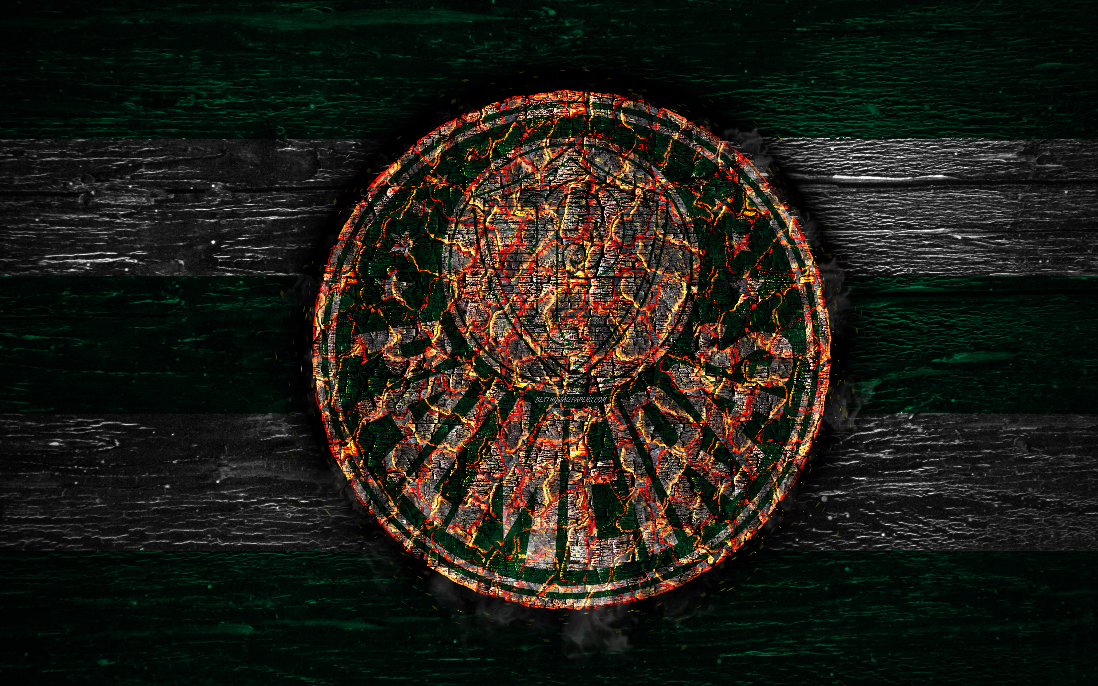 4K, Logo, Soccer, Sociedade Esportiva Palmeiras, HD Wallpaper