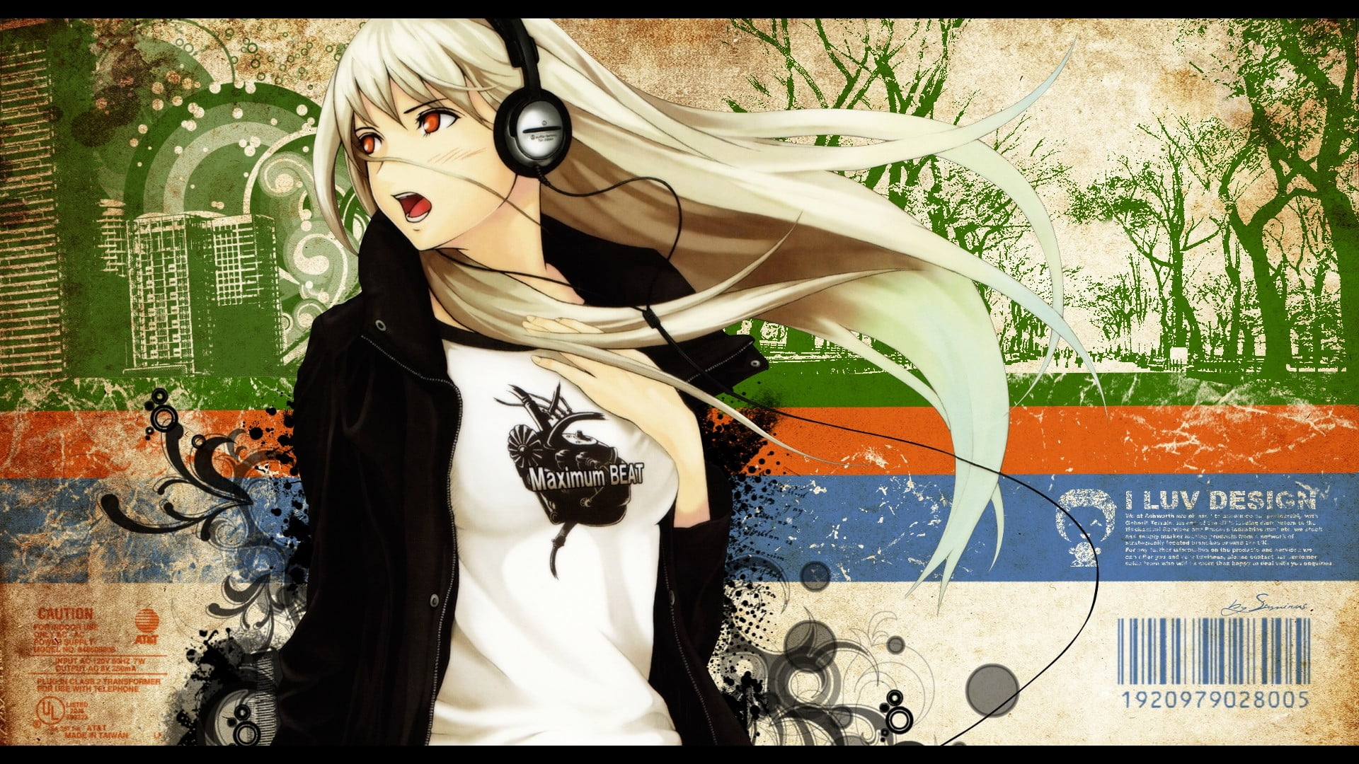 human representation, open mouth, headphones, auto post production filter, graffiti, outdoors, real people, anime girls, day, art and craft, female likeness, HD Wallpaper
