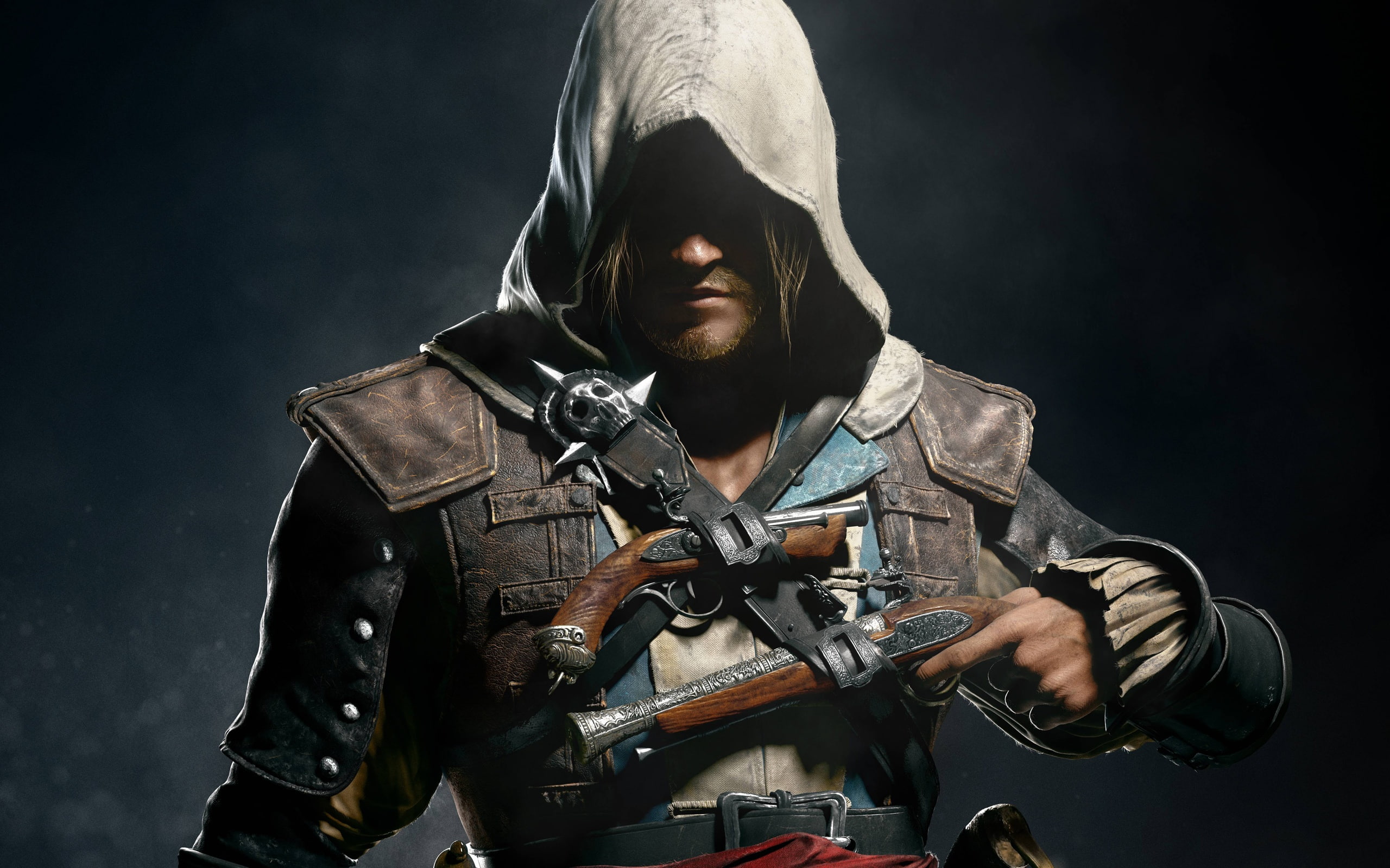 Flag, Black, s, iv, Creed, 2K, Assassin, HD, HD Wallpaper