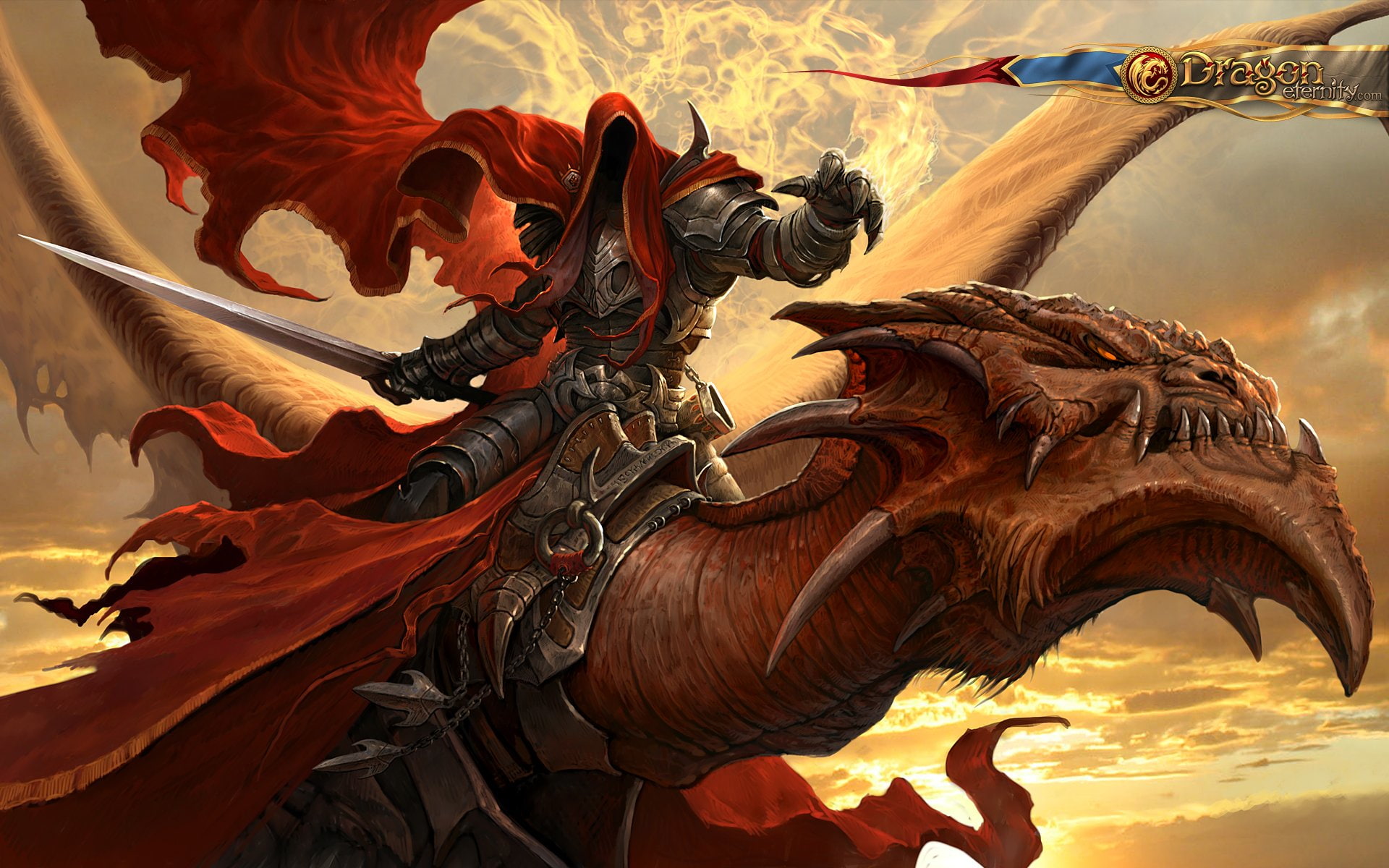 online, poster, rpg, 1080P, mmo, dragon, rnity, fighting, warrior, 1deternity, platform, fantasy, eternity, HD Wallpaper
