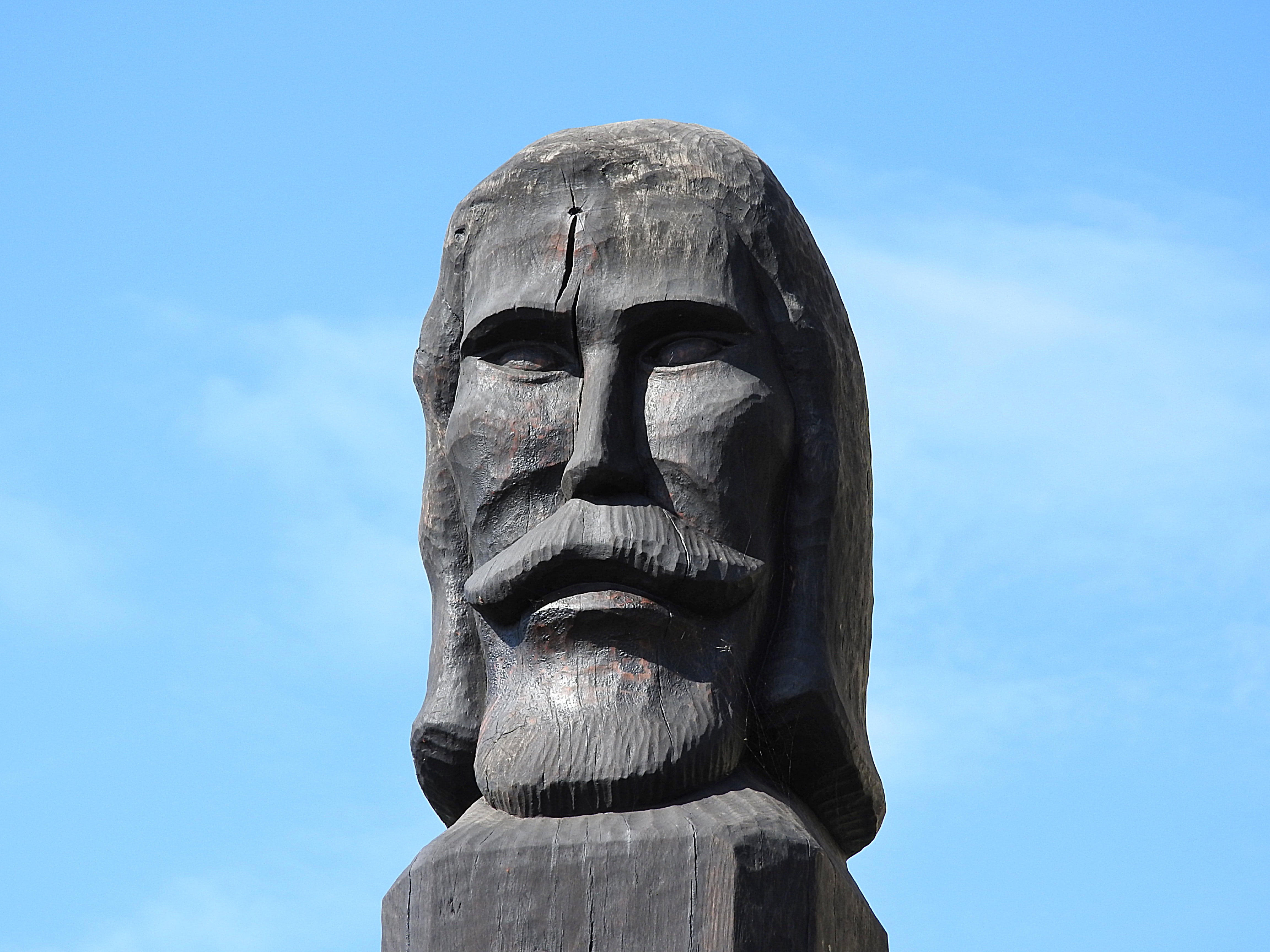 blue, monument, representation, architecture, 4K, human representation, low angle view, history, close-up, carving, male likeness, no people, craft, sculpture, HD Wallpaper