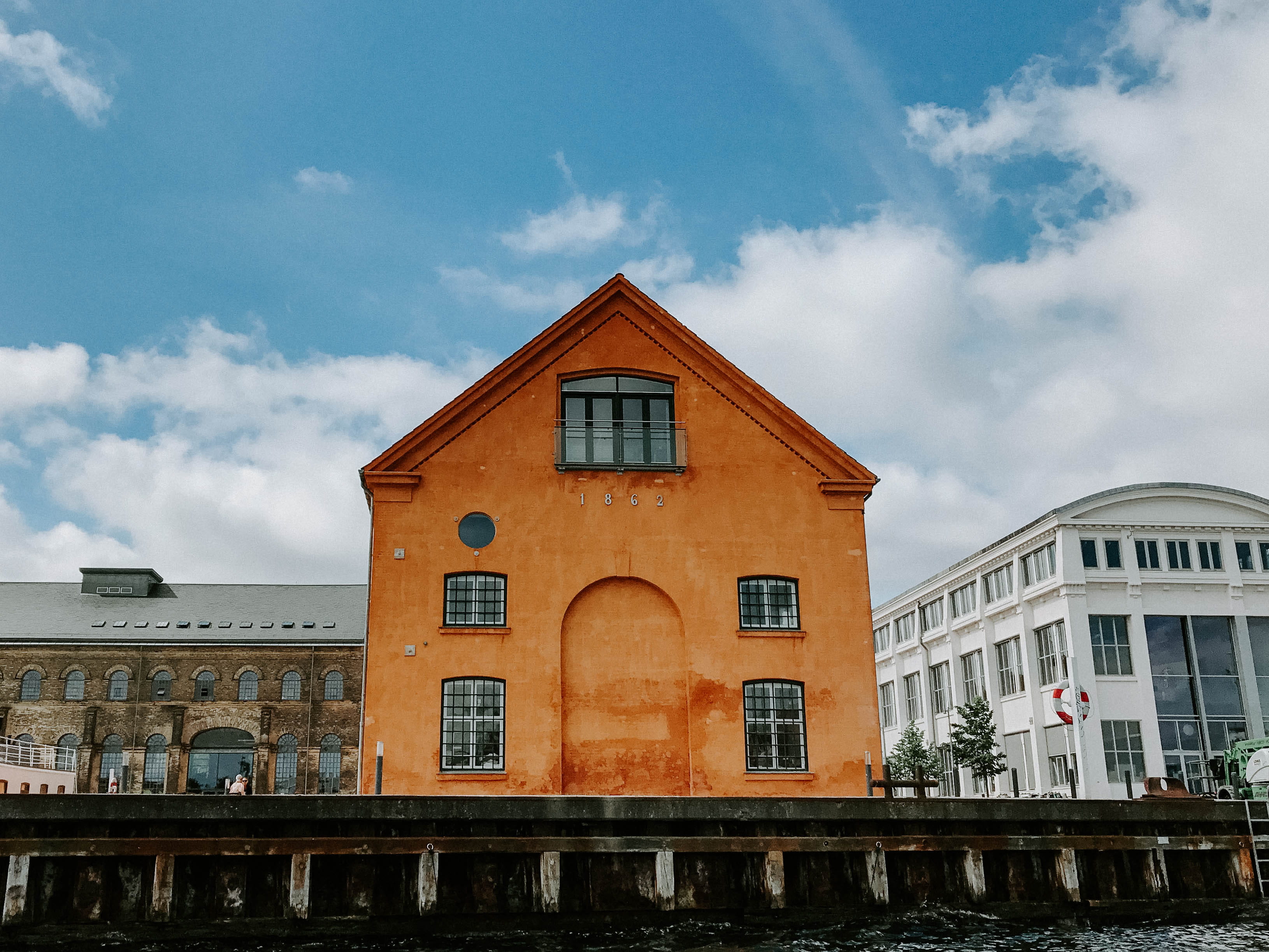 sky, history, harbor, window, city, copenhagen, low angle view, outdoors, building, built structure, the past, denmark, no people, orange, city center, HD Wallpaper
