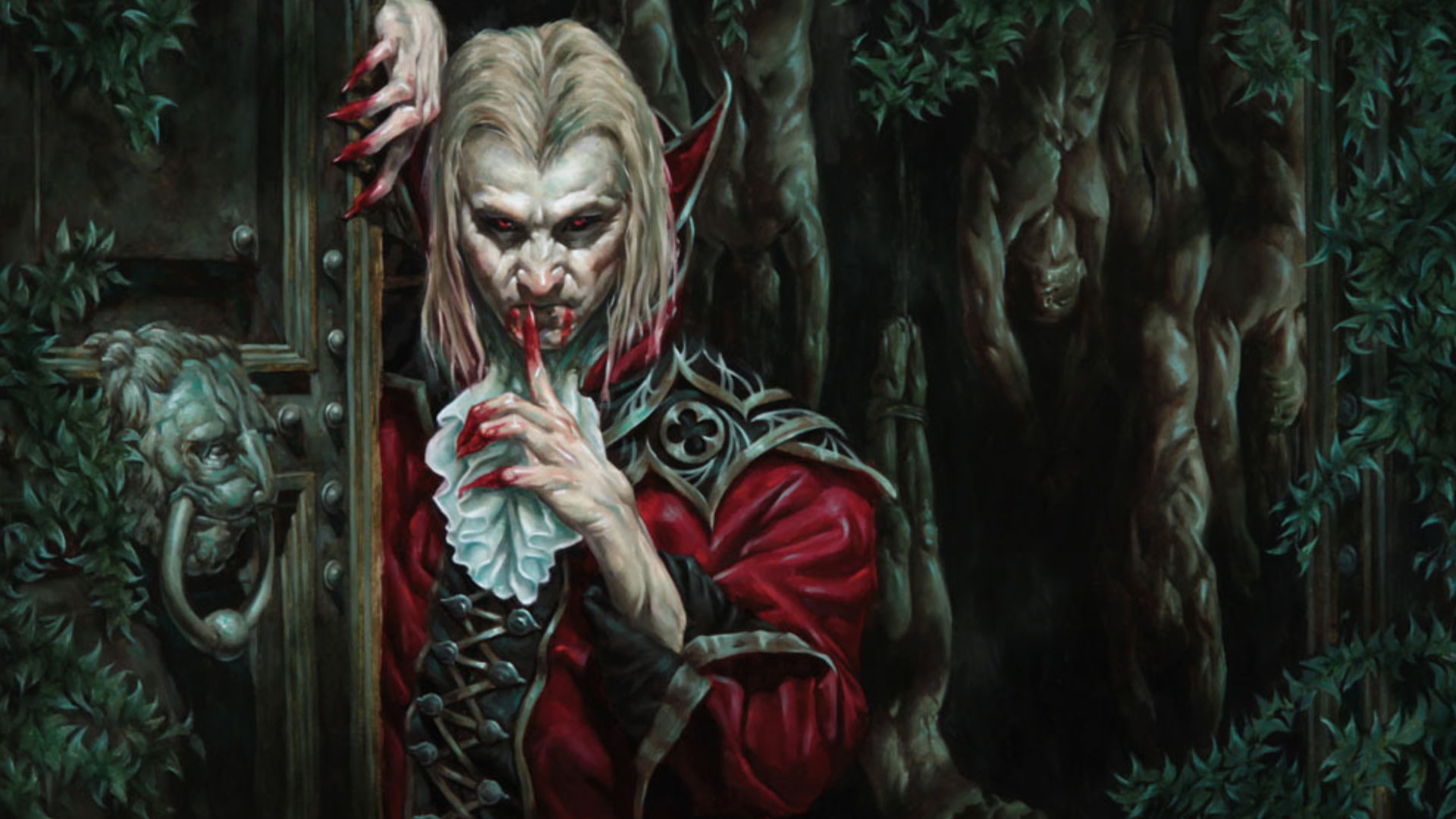 1080P, character, fantasy, man, suit, game, hd, red, vampire, HD Wallpaper