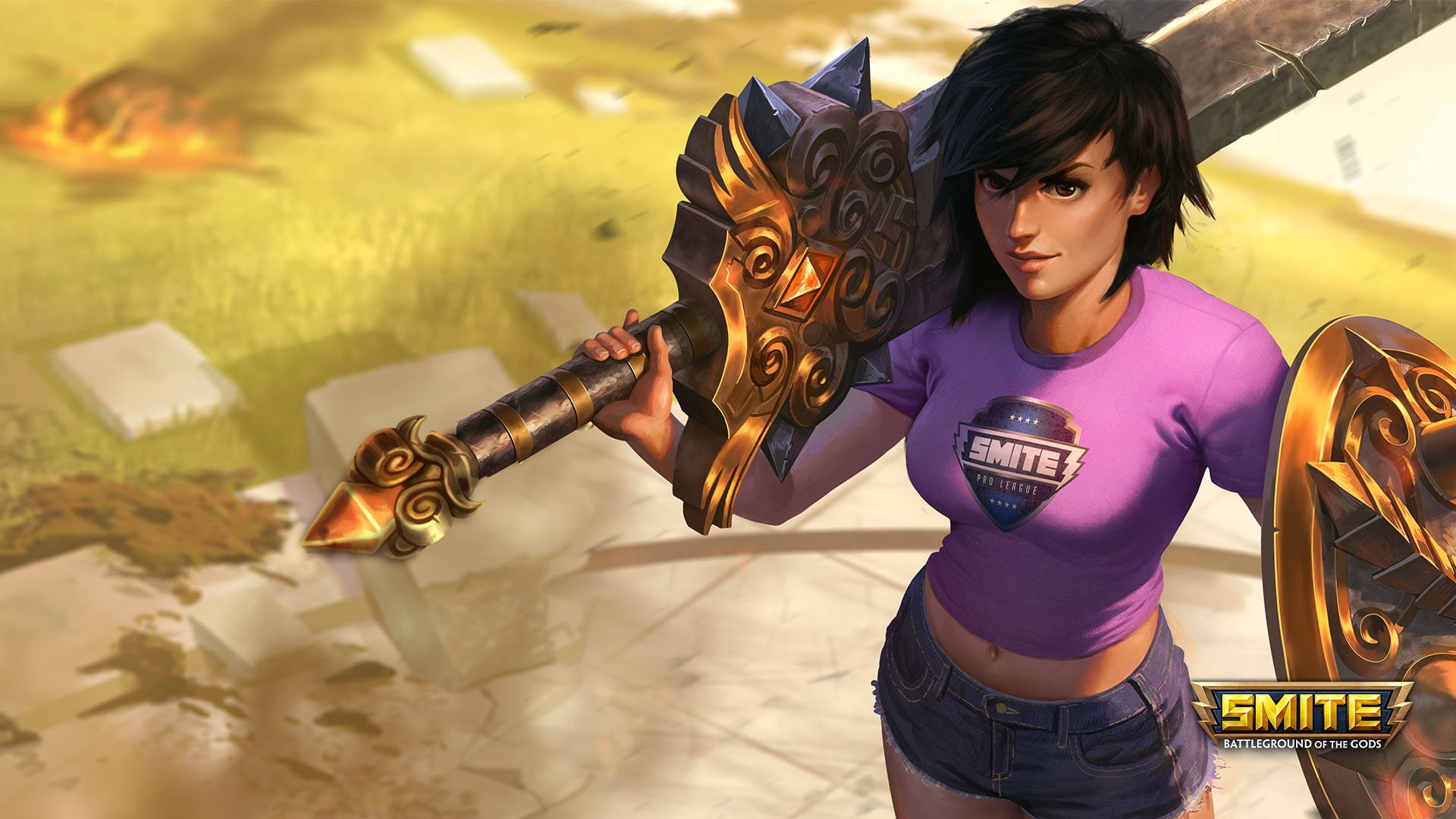 1080P, Video Game, Smite, Bellona (Smite), HD Wallpaper