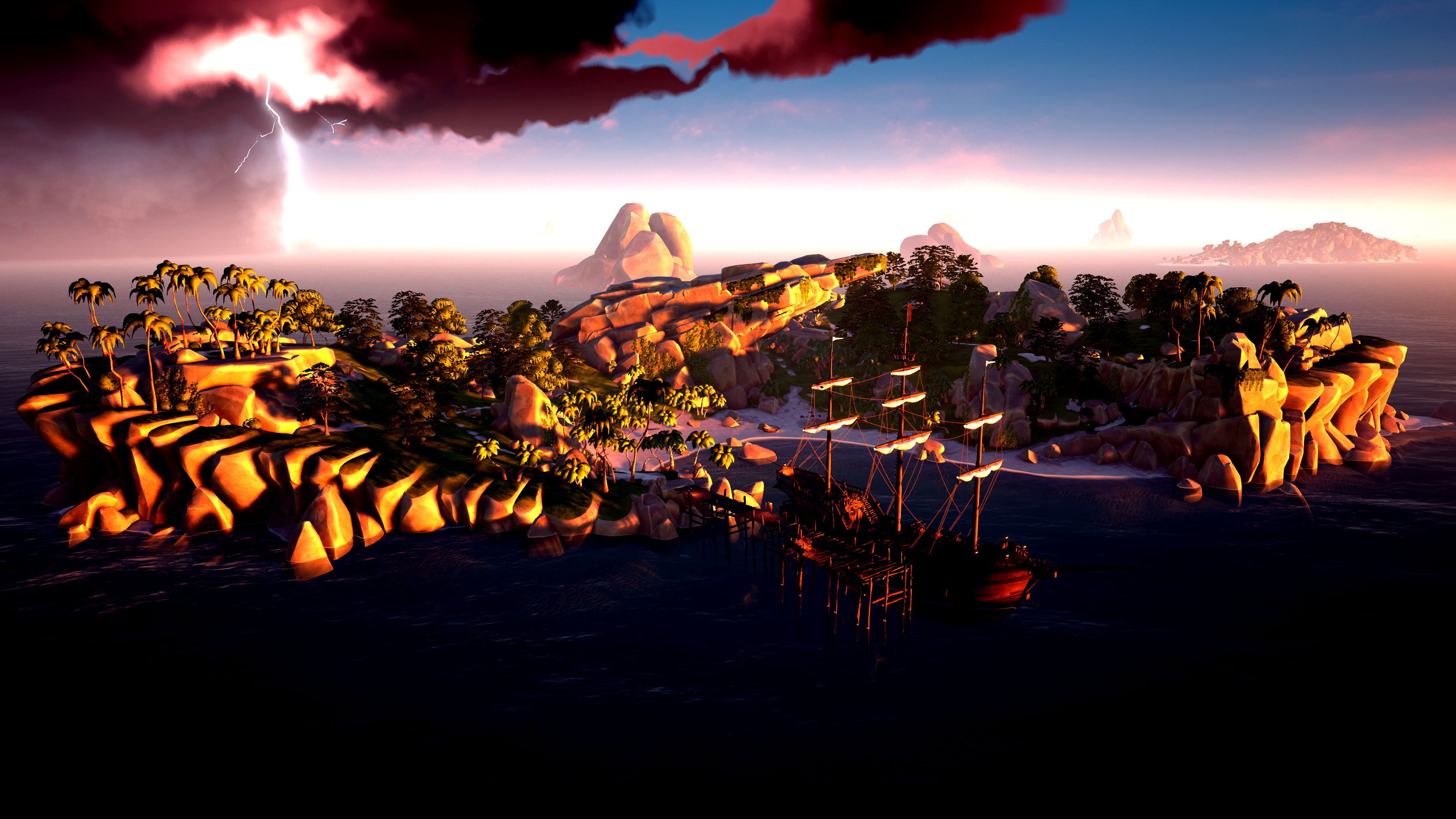 thieves, pirate, adventure, action, sea, fantasy, mmo, microsoft, 4K, rpg, xbox, windows, fighting, HD Wallpaper