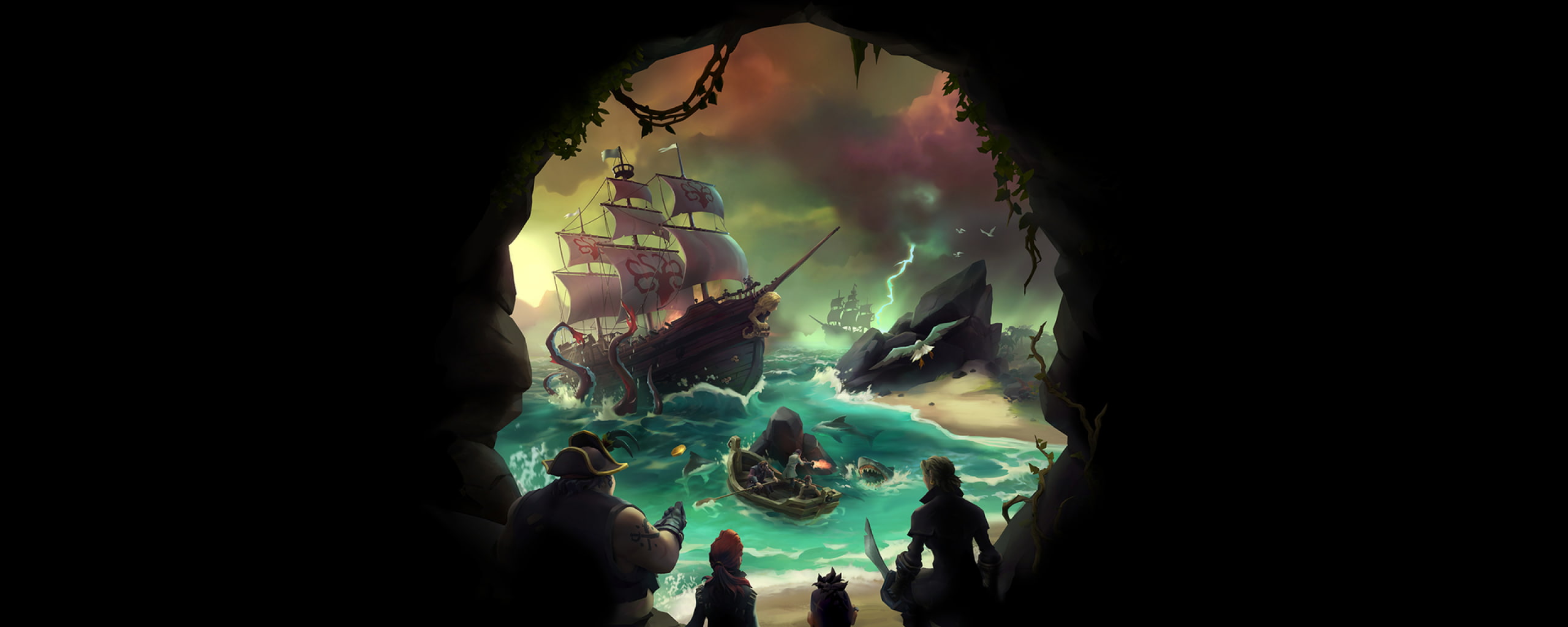 microsoft, mmo, sea, pirate, fighting, thieves, fantasy, adventure, 2K, xbox, rpg, action, windows, HD Wallpaper