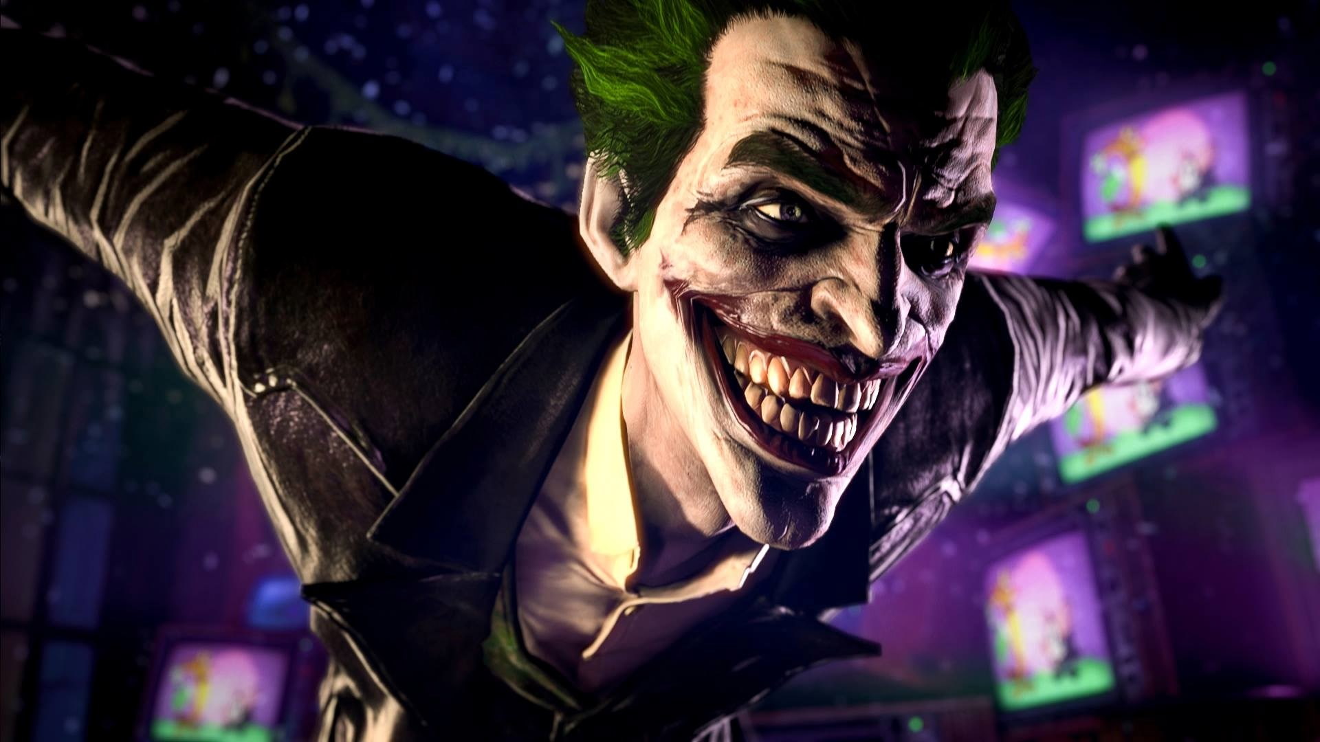 looking at camera, excitement, one person, leisure activity, joker computer desktop backgrounds, smiling, mid adult, dark, 1080P, emotion, night, shouting, HD Wallpaper