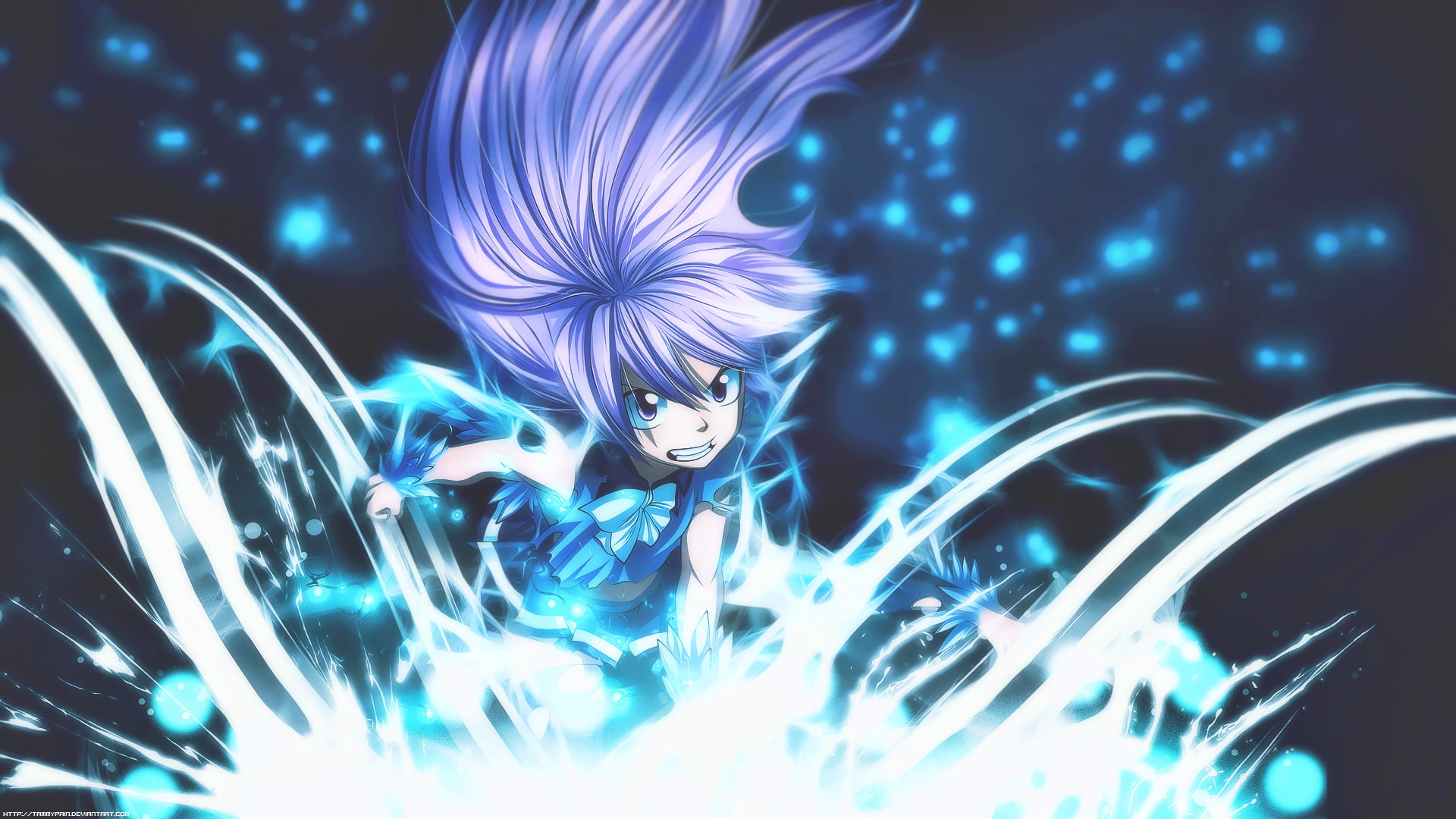 1080P, Fairy Tail, purple, Anime, animated, character, Wendy Marvell, HD Wallpaper