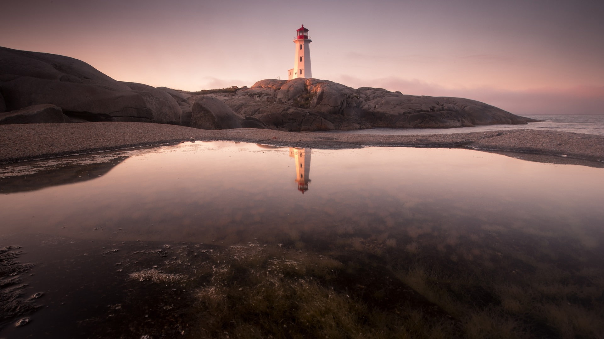 scenics - nature, architecture, no people, mountain, beach, outdoors, water, nature, lighthouse, guidance, beauty in nature, sea, environment, travel, sunset, HD Wallpaper