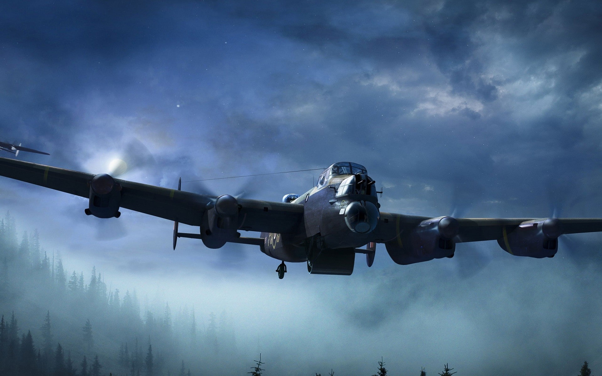 Avro Lancaster, 1080P, aircraft, HD Wallpaper