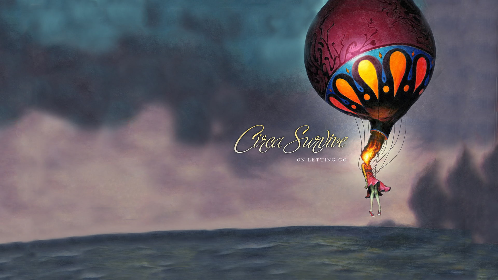 Circa Survive, sea, beauty in nature, album covers, day, outdoors, adventure, focus on foreground, 1080P, mid-air, aquatic sport, music, hot air balloon, HD Wallpaper