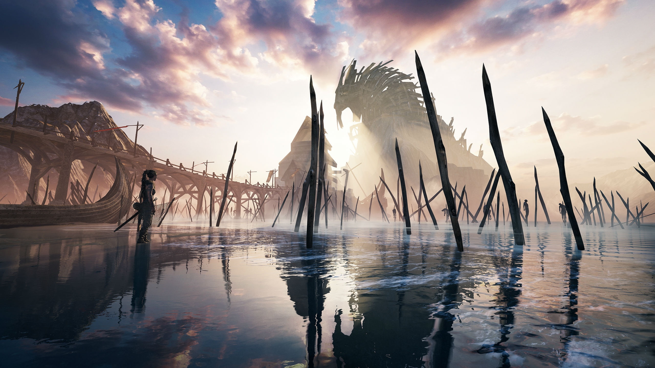 fantasy, 2K, fighting, puzzle, survival, action, horror, adventure, hellblade, dark, warrior, HD Wallpaper