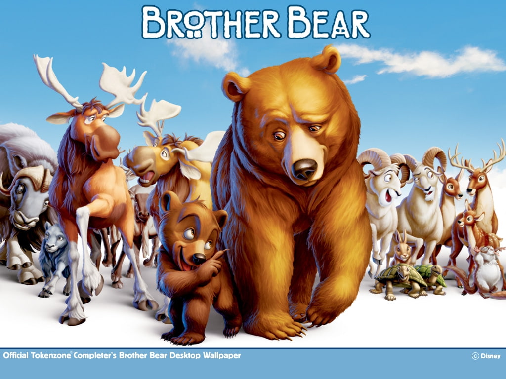 brother bear, disney, art, animation, hd, 480P, graphics, entertainment, movies, bear, brother, HD Wallpaper