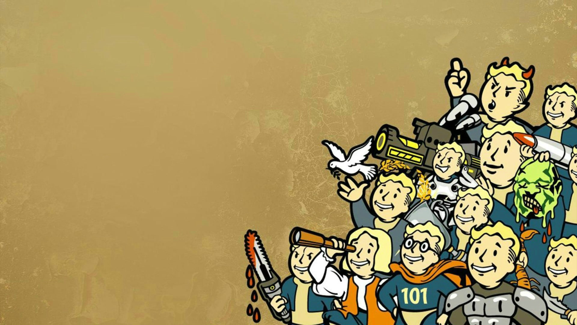 Vault Boy, Fallout, Pip Boy, 1080P, HD Wallpaper