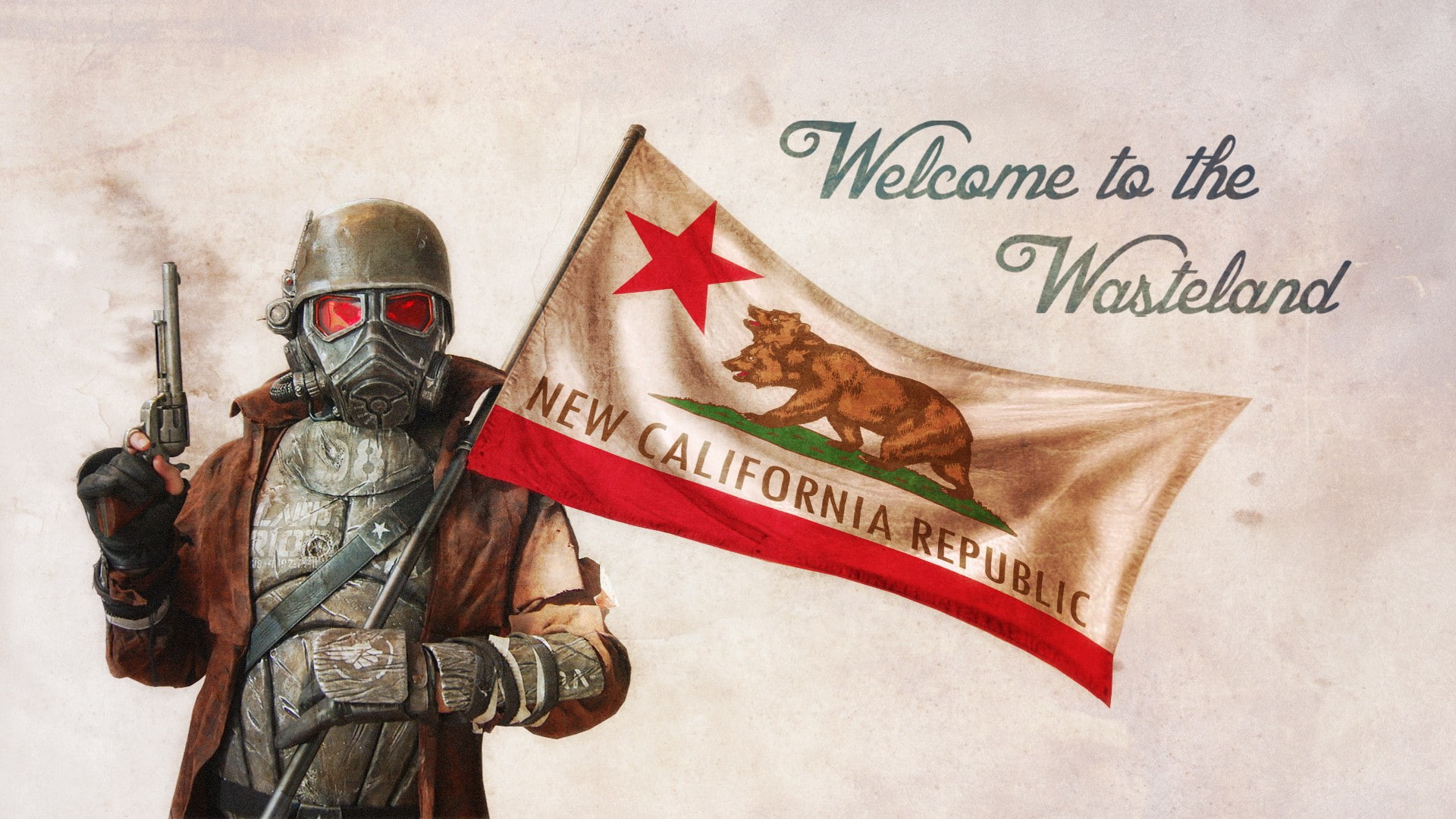 Fallout: New Vegas, flag, video games, 1080P, Bethesda Softworks, HD Wallpaper