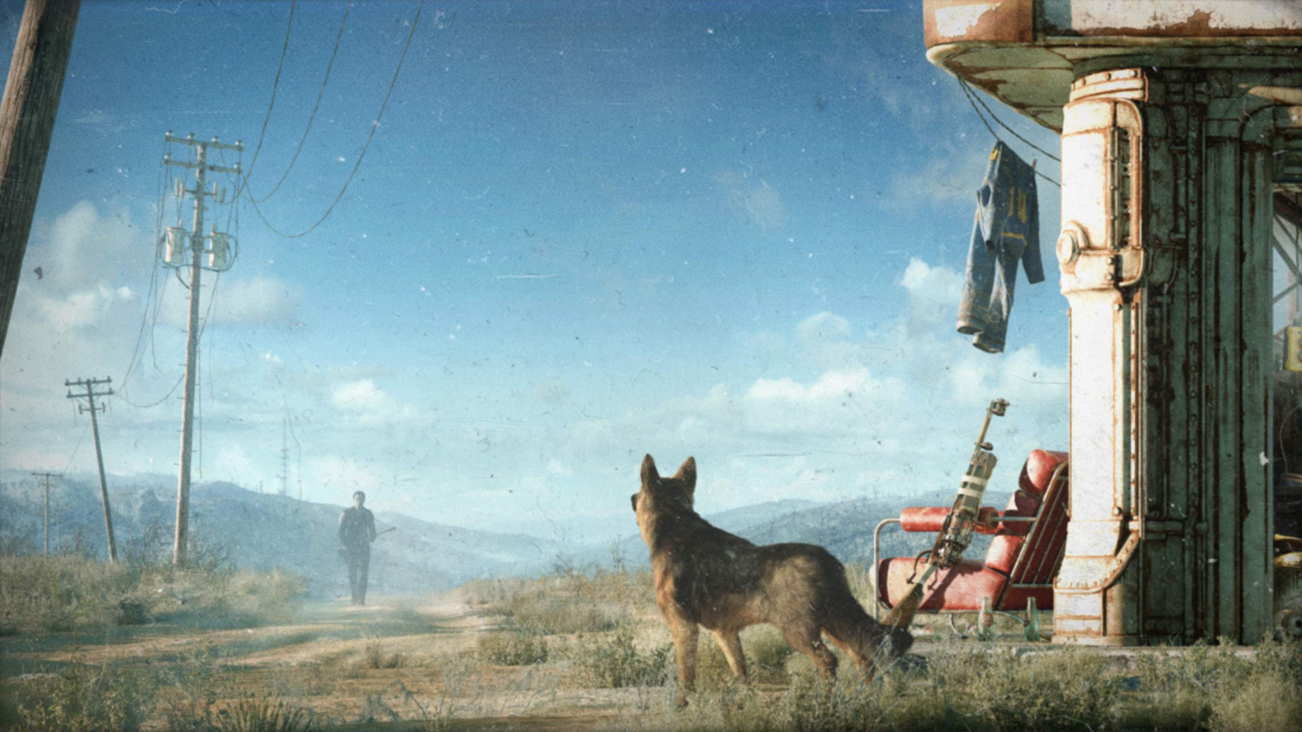 Dogmeat, Fallout 4, Fallout, video games, 2K, HD Wallpaper