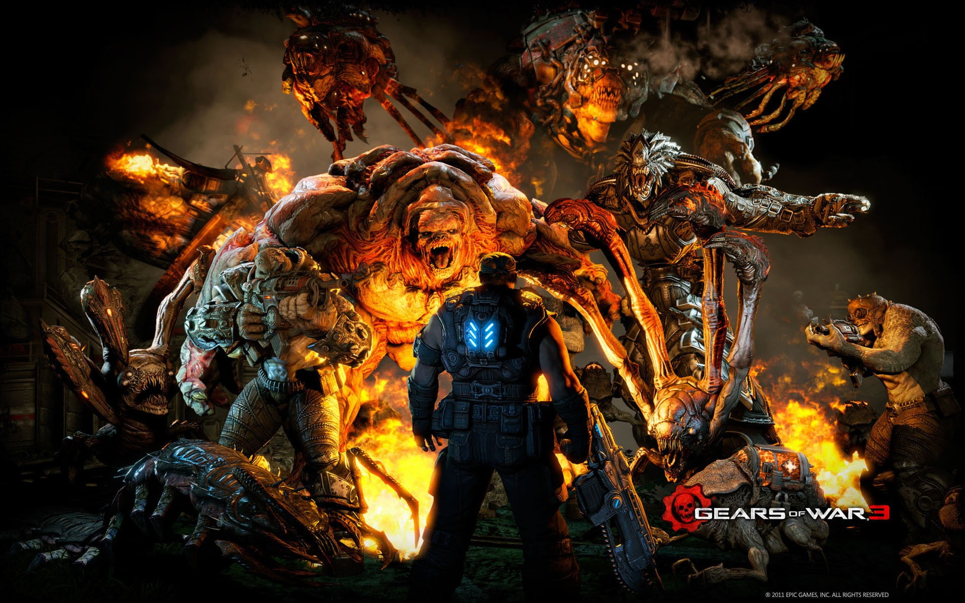 video games, war, hd, 1080P, gears, HD Wallpaper