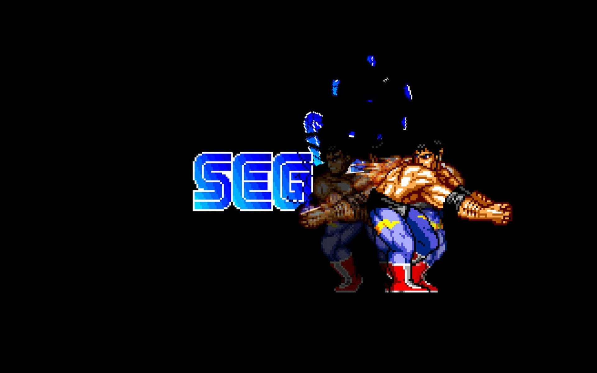 Simple Background, Bit, Sega, Streets of Rage, 1080P, 1920x1200 px, Max Thunder, HD Wallpaper