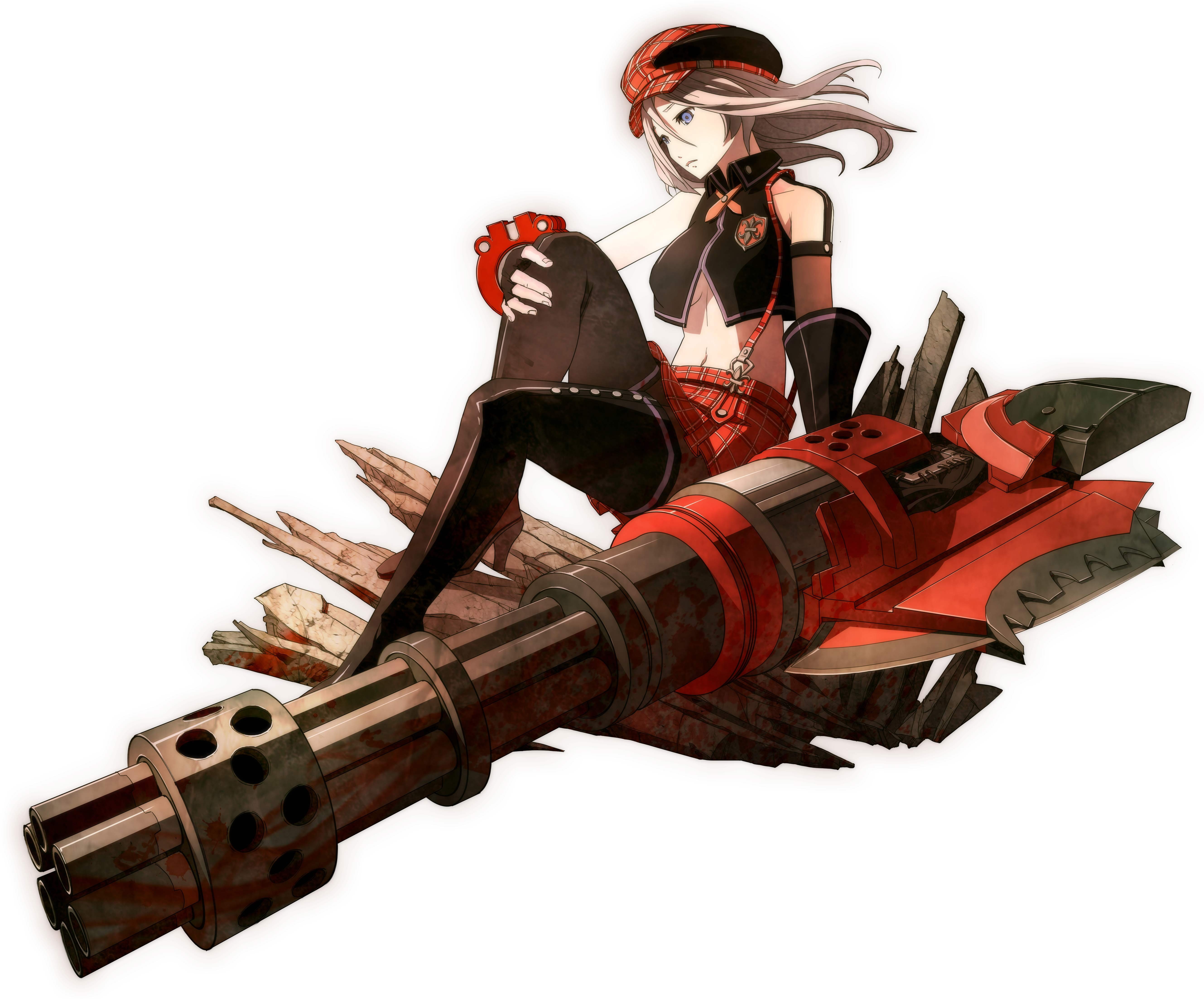 Alisa Ilinichina Amiella, transportation, 5K, waist up, adult, red, full length, military, God Eater, government, fashion, one person, nature, white background, HD Wallpaper