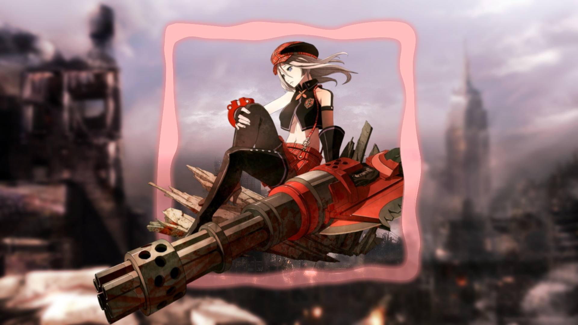 God Eater, uniform, day, military, safety, one person, protection, government, outdoors, helmet, anime girls, 1080P, transportation, security, clothing, HD Wallpaper