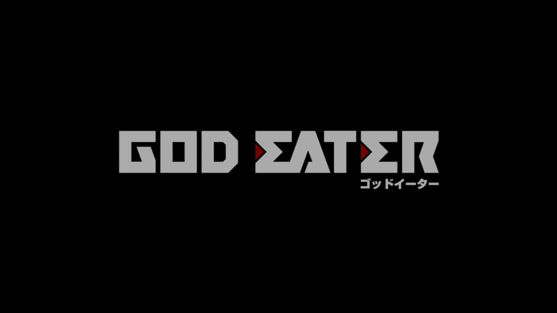 God Eater, anime, 1080P, typography, black background, HD Wallpaper