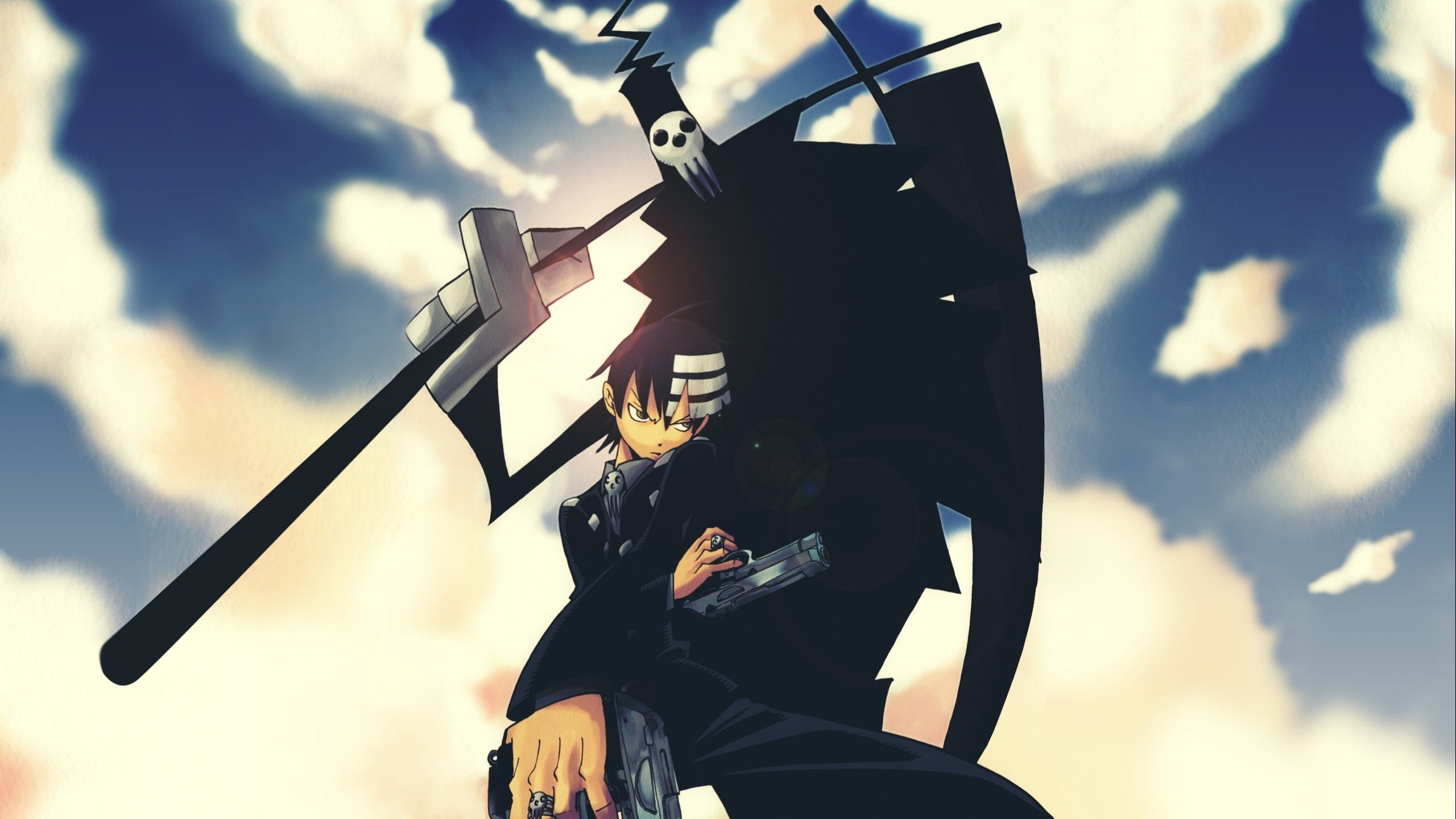 2K, death, soul, kid, soul eater, death the kid, anime, eater, HD Wallpaper