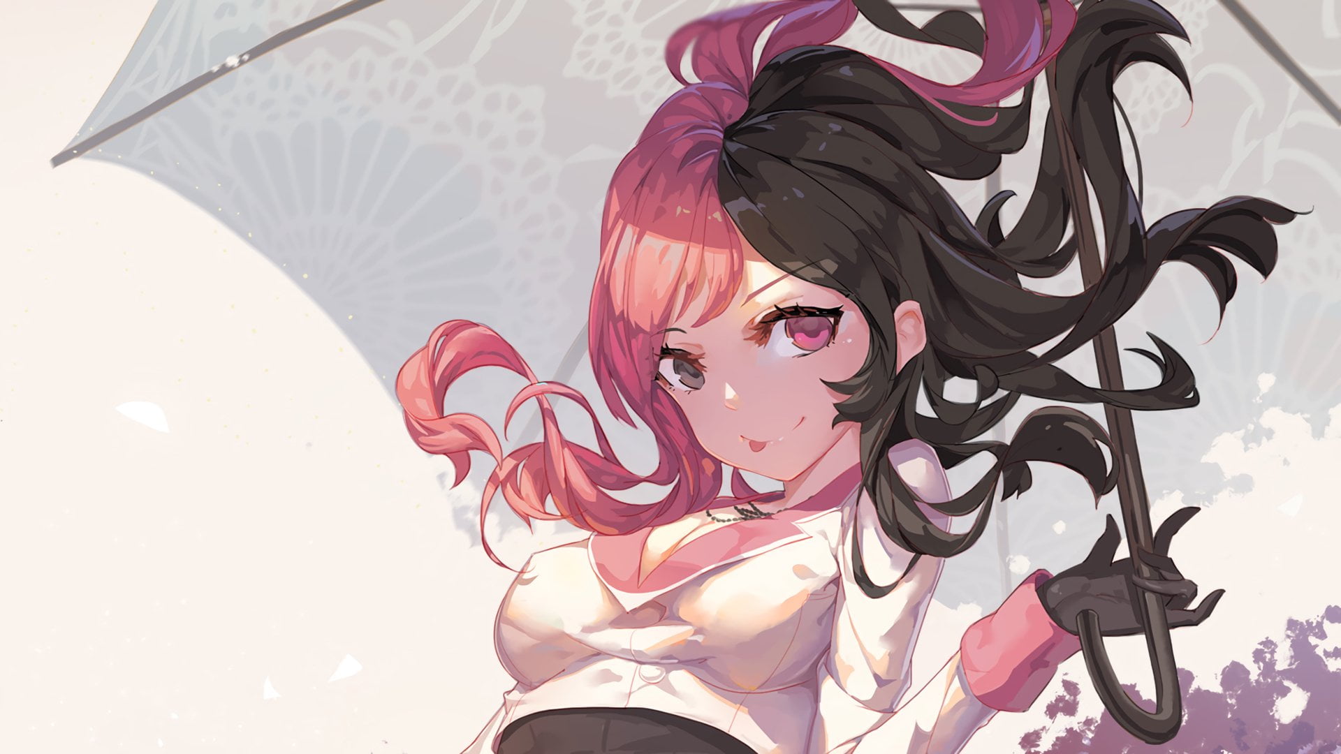 portrait, adult, hairstyle, real people, women, art and craft, beauty, headshot, fashion, 1080P, representation, lifestyles, clothing, RWBY, pink color, HD Wallpaper