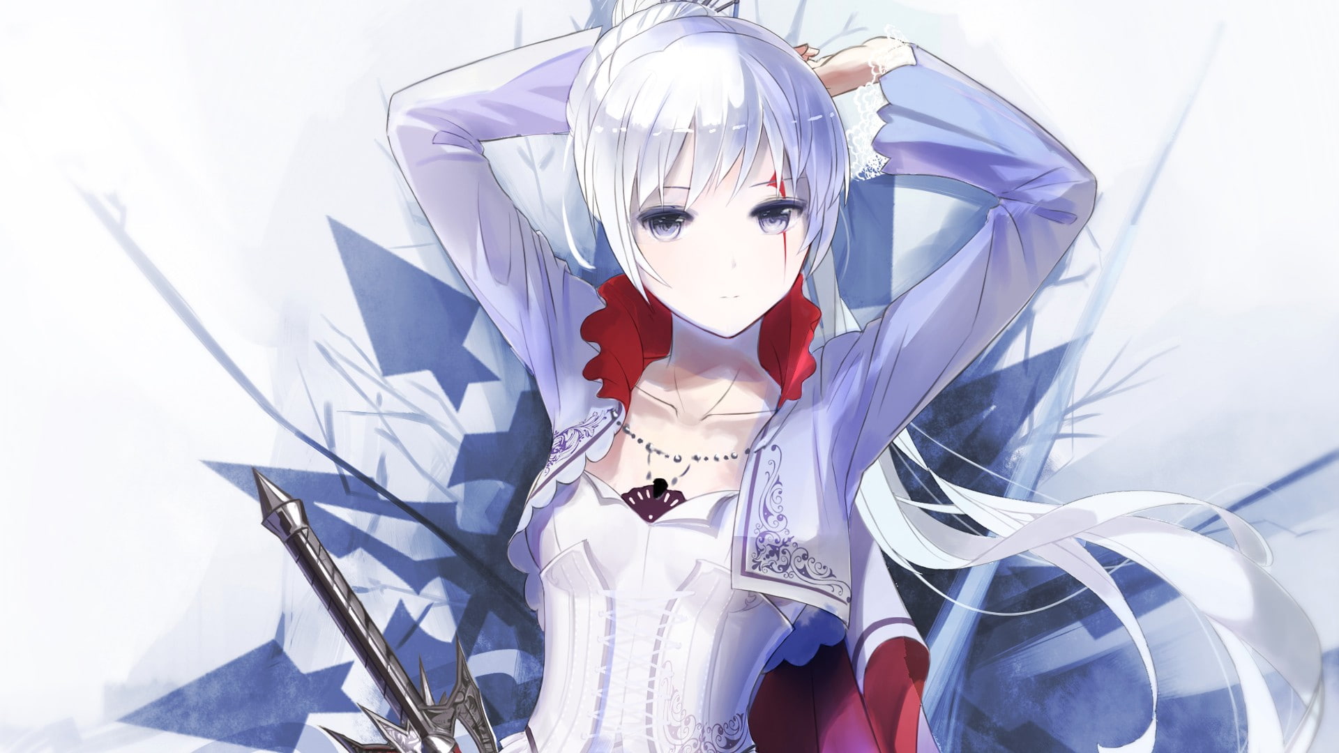 RWBY, anime girls, Weiss Schnee, anime, 1080P, HD Wallpaper