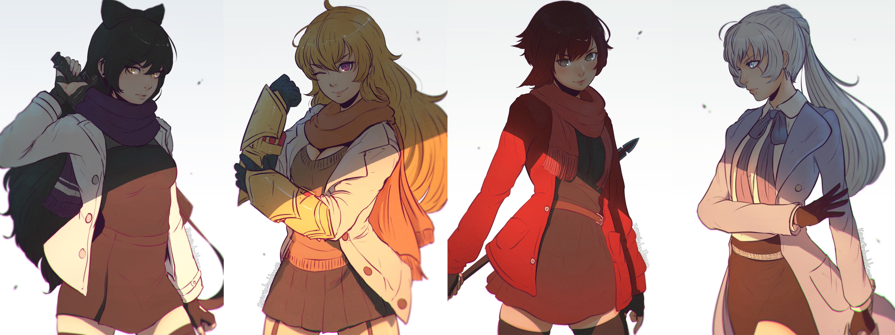 Weiss Schnee, RWBY, Blake Belladonna, 2K, Rwby Rose, Yang, HD Wallpaper