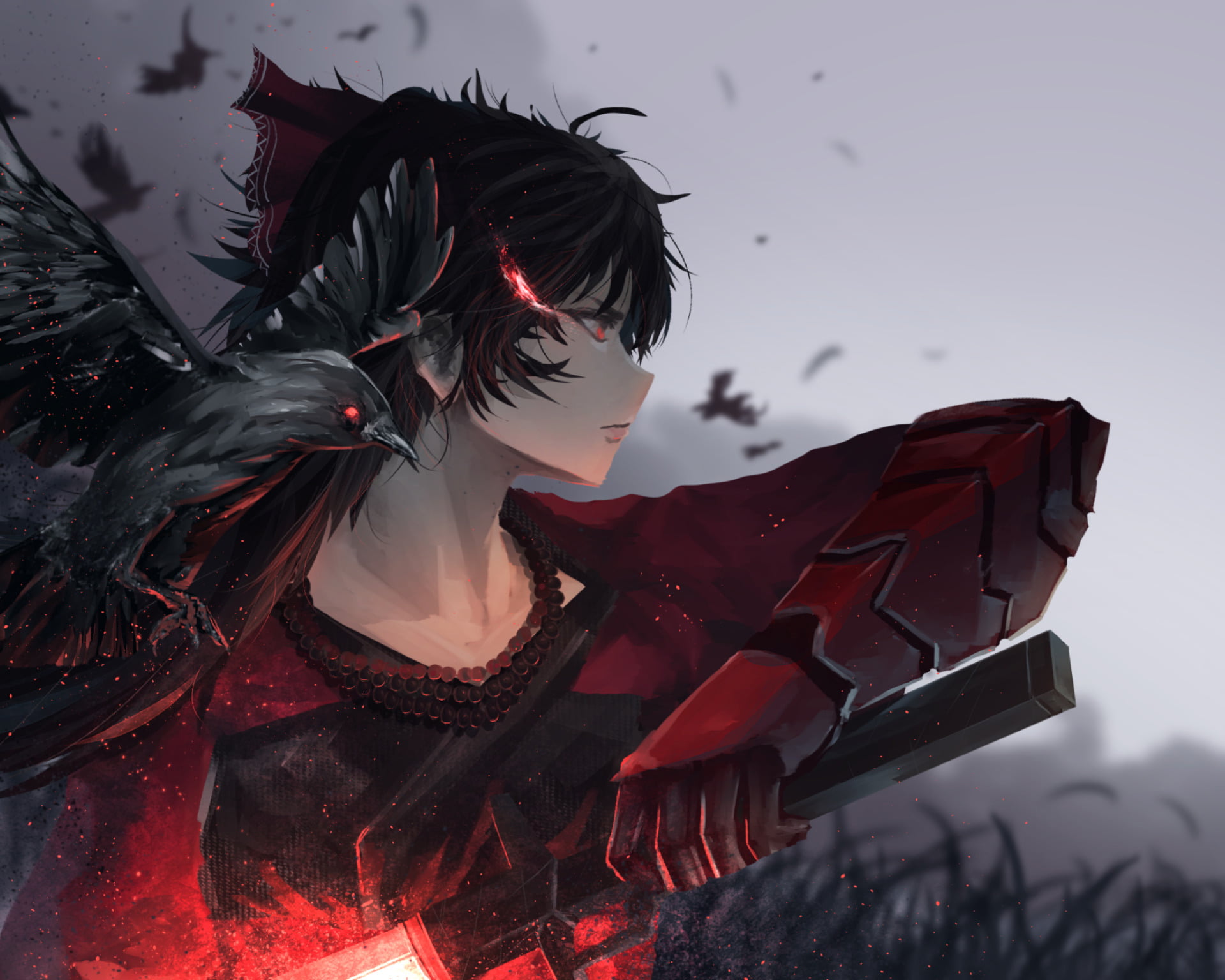 Bird, Anime, RWBY, Girl, Raven Branwen, 1080P, HD Wallpaper