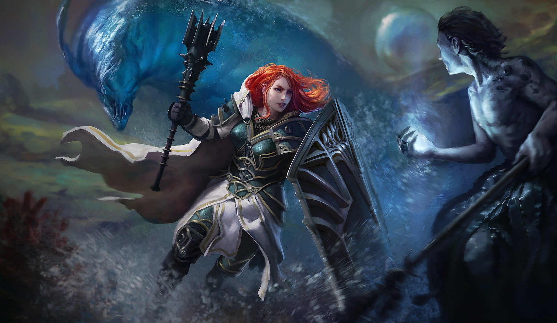 fantasy, weapons, warriors, 1080P, 1920x1114, HD Wallpaper