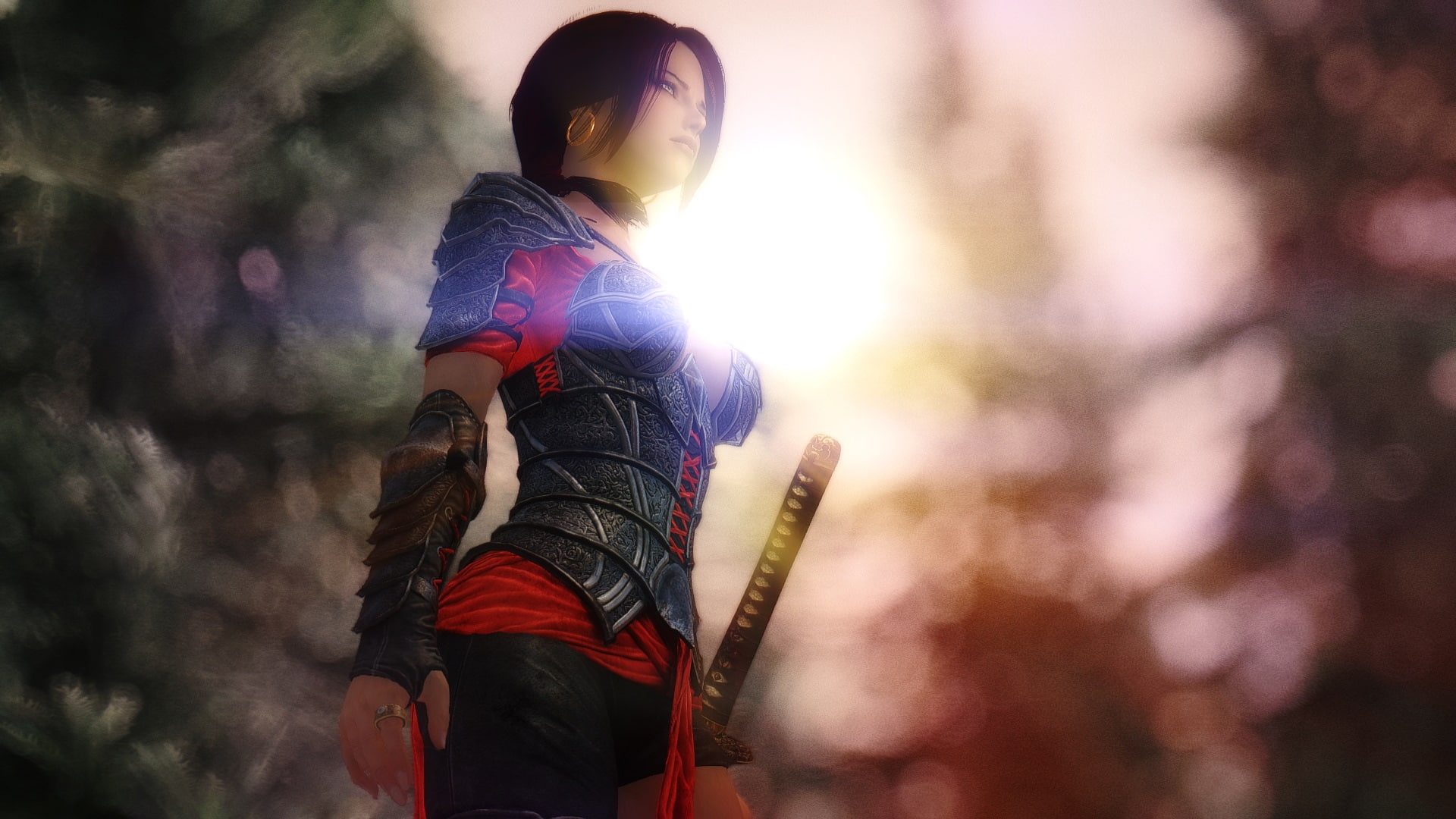 3D, Fantasy, Girl, Rendering, Sword, Warrior, 1080P, d, HD Wallpaper