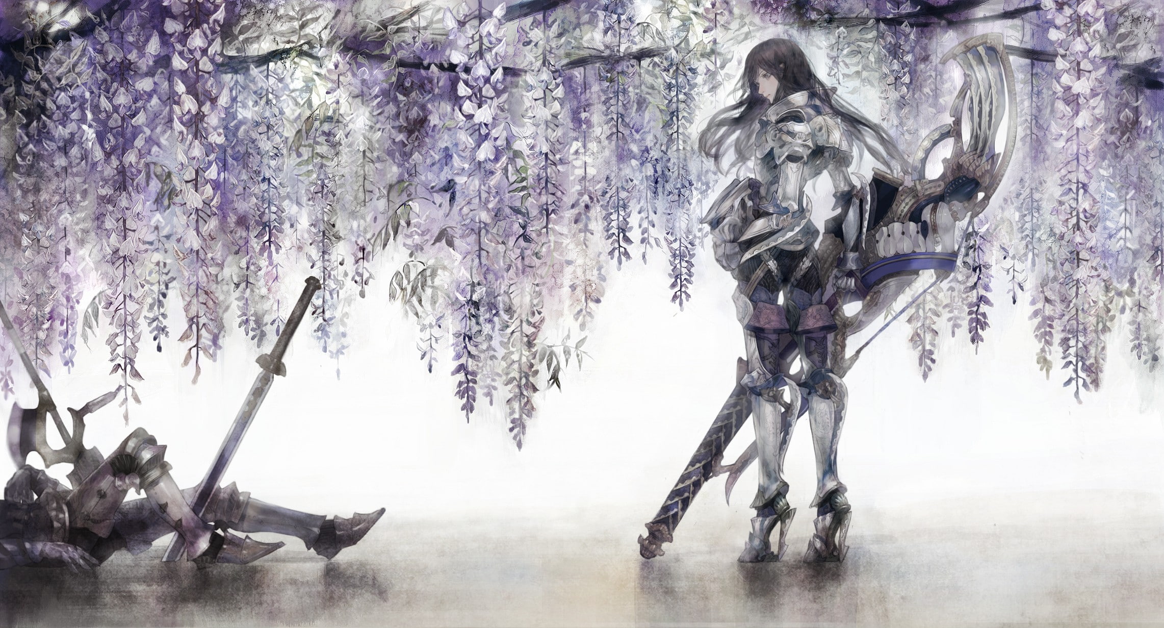 female warrior, warrior, fantasy art, swords, art, fantasy, 1080P, female, HD Wallpaper