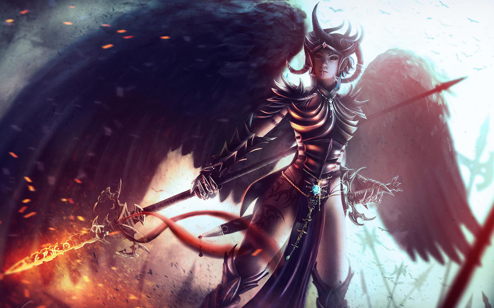 fantasy, warrior, 1080P, application, sword, game, HD Wallpaper