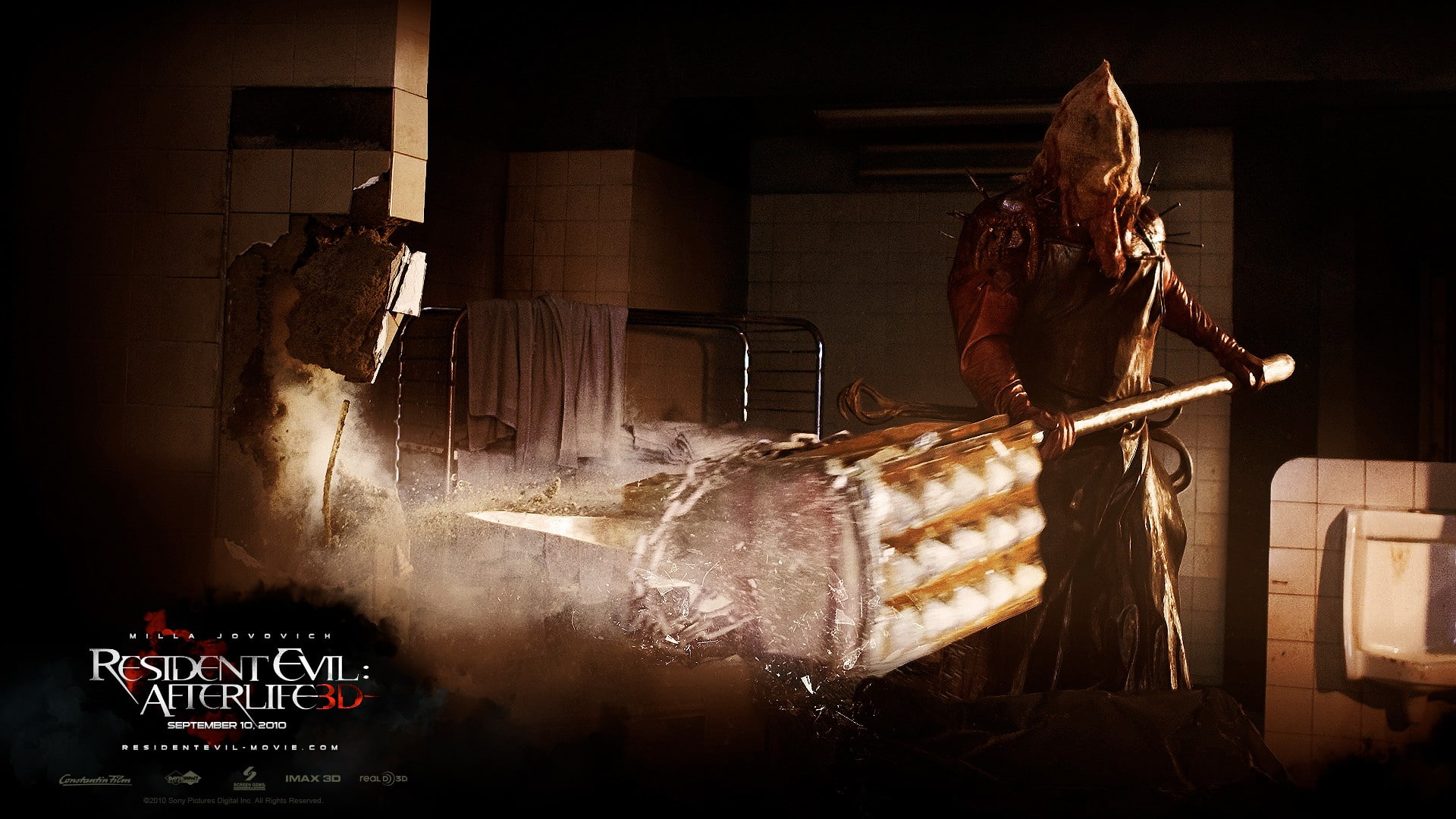 adult, art and craft, architecture, musical equipment, occupation, front view, working, 1080P, industry, night, dark, three quarter length, Resident Evil: Afterlife, HD Wallpaper