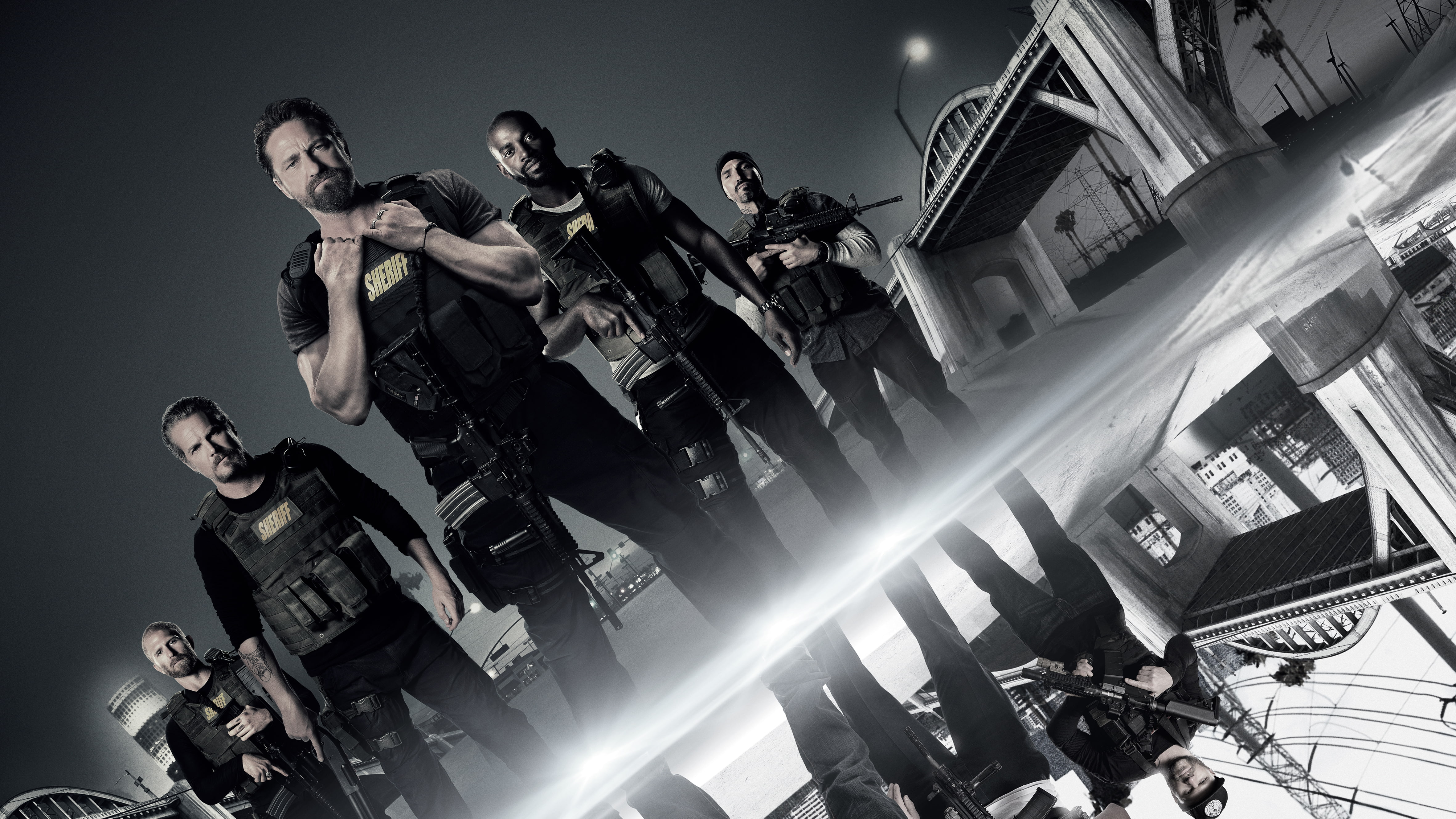 Maurice Compte, Den of Thieves, Kaiwi Lyman, Gerard Butler, 4K, Mo McRae, Brian Van Holt, 4K, 2018, HD Wallpaper