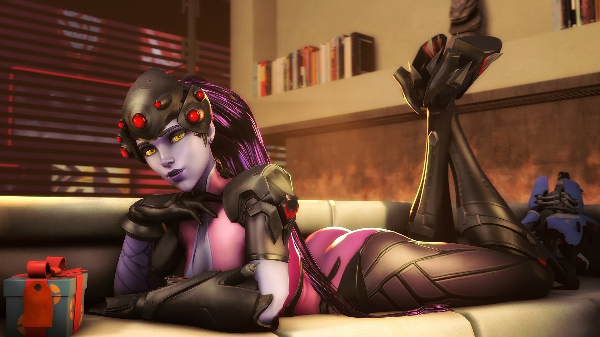 1080P, (Overwatch), 1920x1080 px, anime, widowmaker, Widowmaker, art, anniversary, x, Overwatch Anniversary, fate, hd, overwatch, stay, px, night, HD Wallpaper