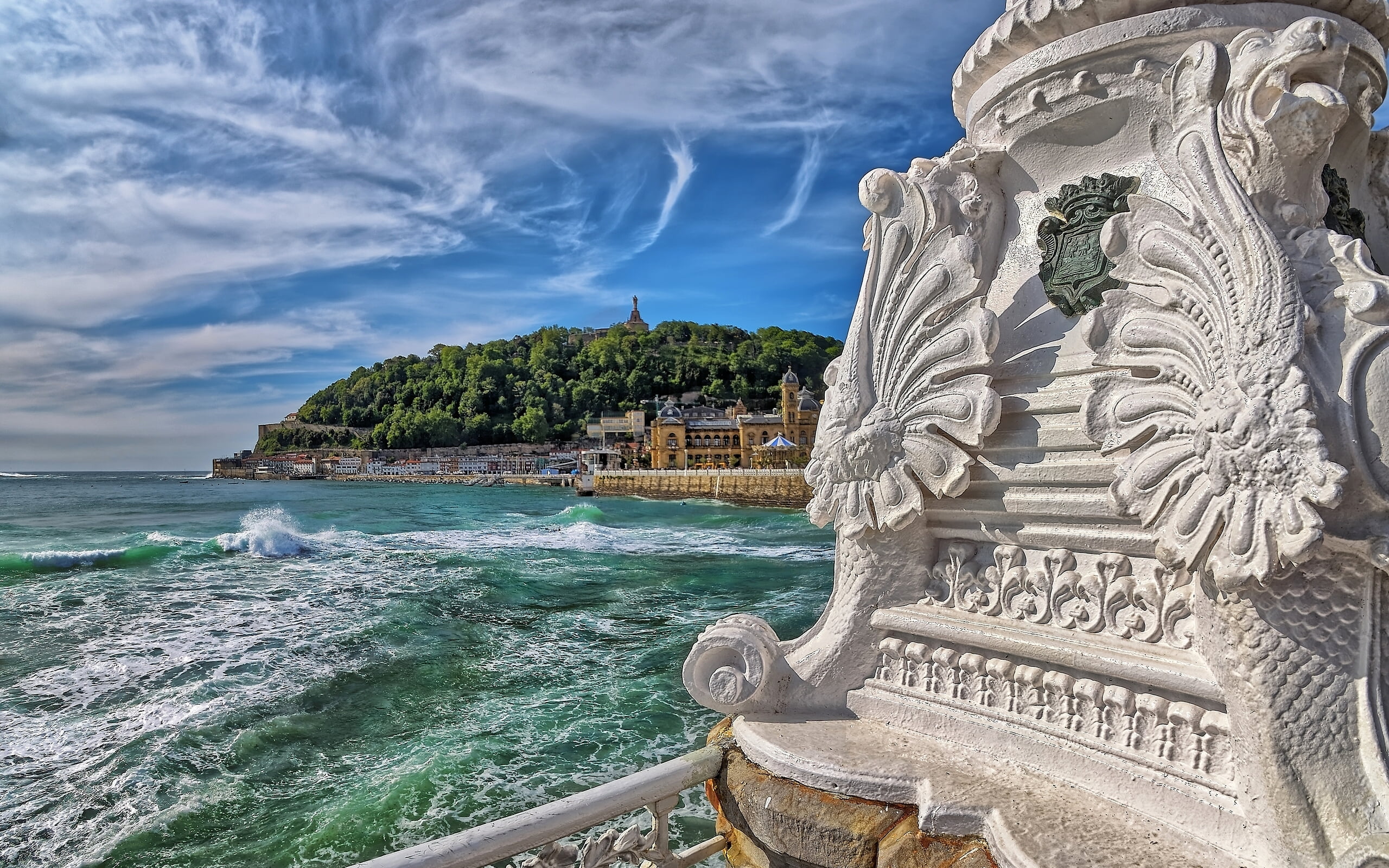 representation, Basque Country, Donostia-San Sebastian, human representation, outdoors, built structure, day, motion, statue, architecture, art and craft, HD Wallpaper