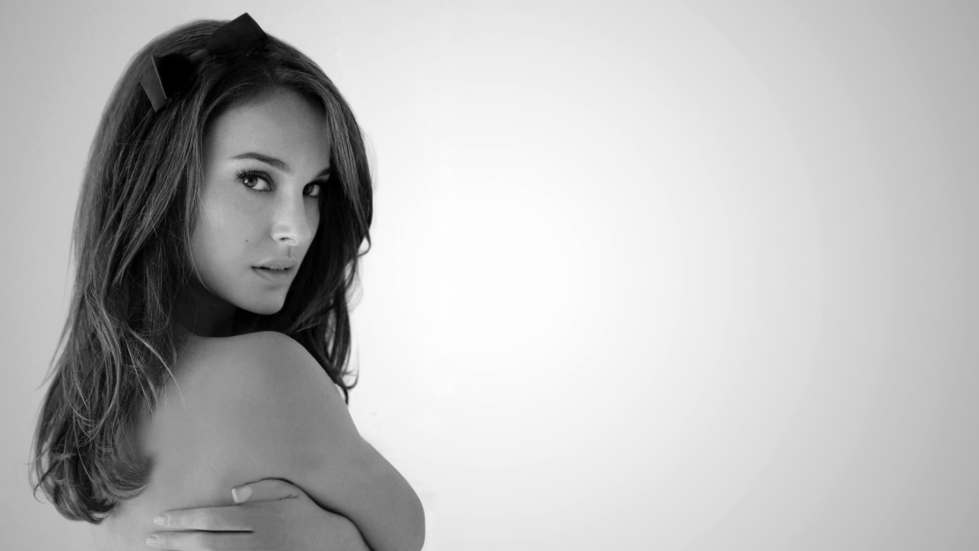 actress, art, monochrome, people, hd, portman, x, 1080P, natalie, women, actresses, HD Wallpaper