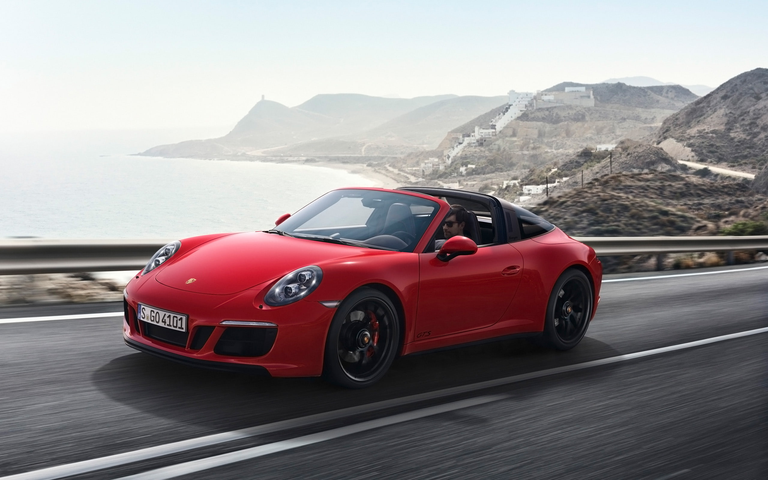 Targa 4 GTS, Porsche 911 GTS, 2K, 2017, HD Wallpaper