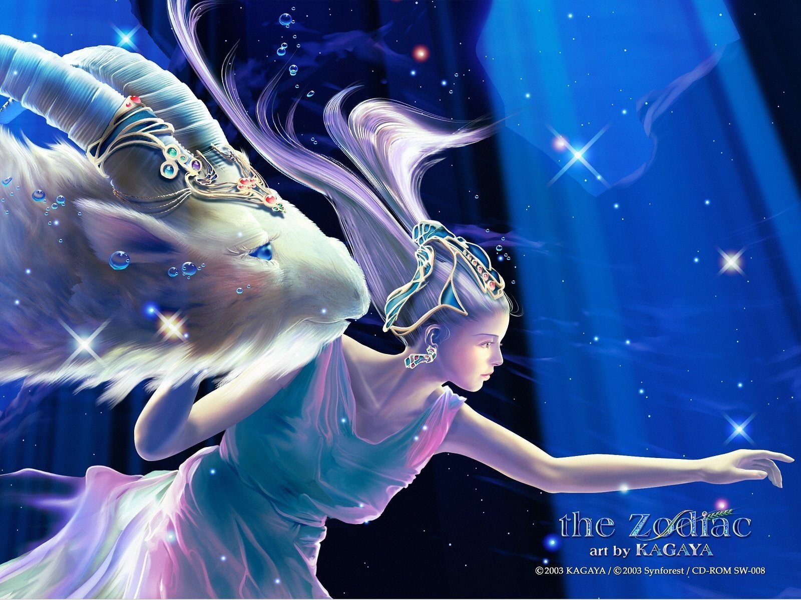 Zodiac, Kagaya, Yutaka, Capricorn, 720P, HD Wallpaper