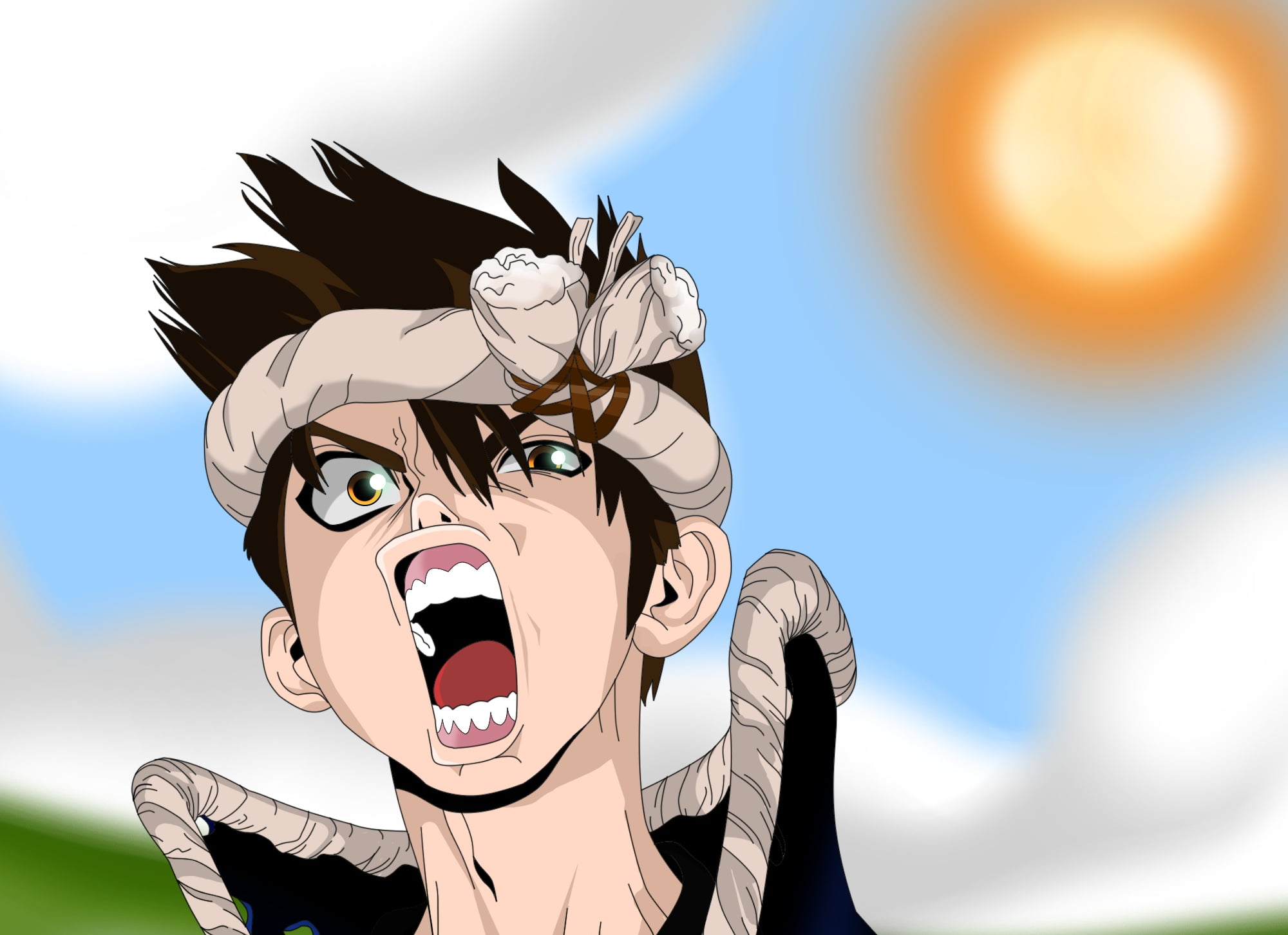 Chrome (Dr. Stone), Dr. Stone, Anime, 1080P, HD Wallpaper