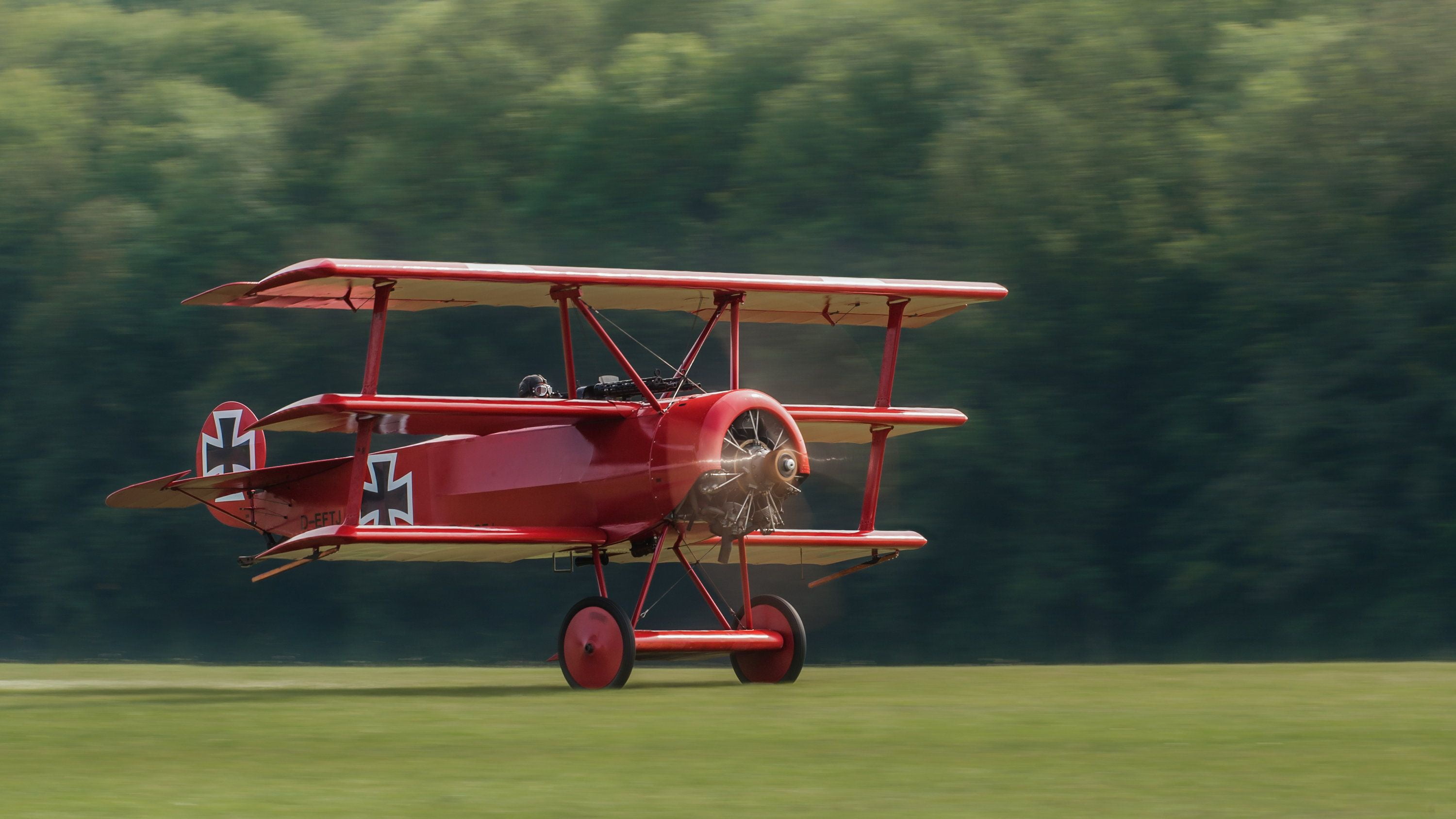 Fokker DR.1 Triplane, Triplane, The red Baron, 2K, Of the air force of the German Empire, 1917, Fokker Dr. I, HD Wallpaper