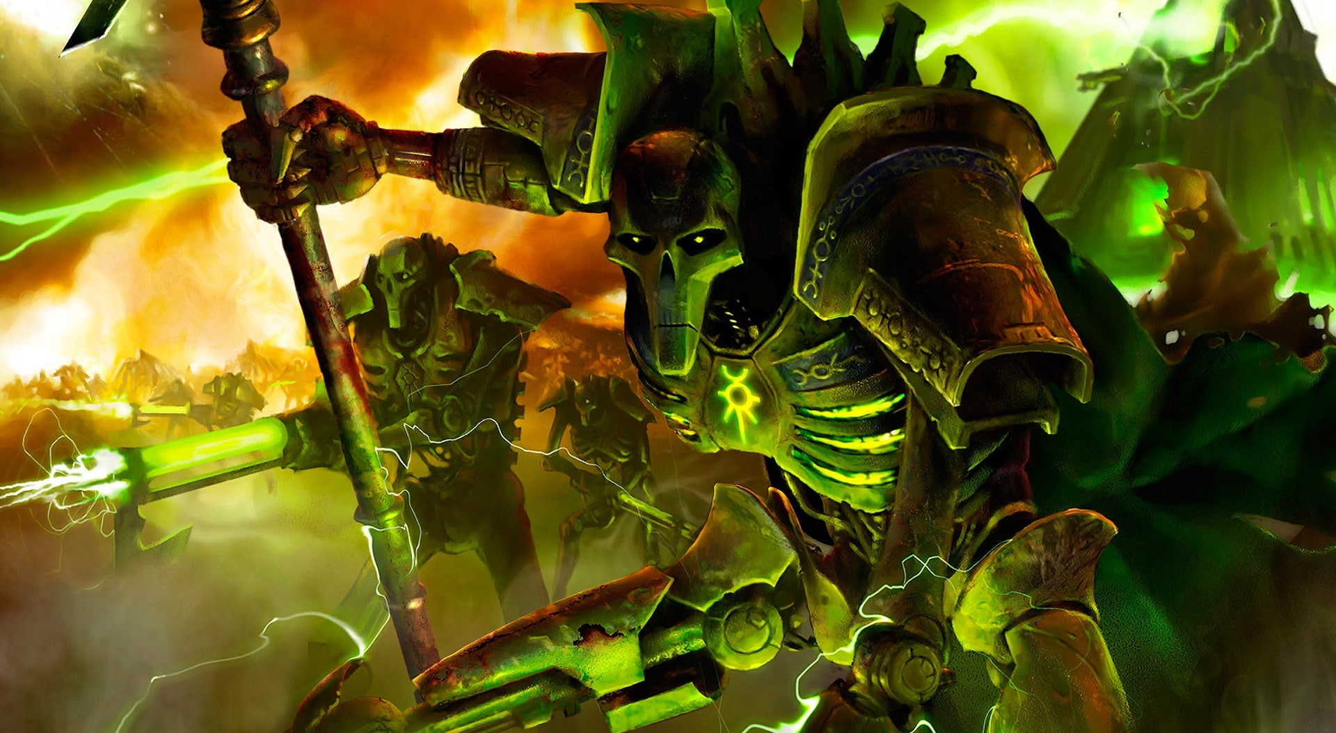 k, skull, growth, indoors, Dawn, Games, leaf, green color, Dark, animal, freshness, vegetable, no people, plant, Warhammer, 1080P, day, army, HD Wallpaper