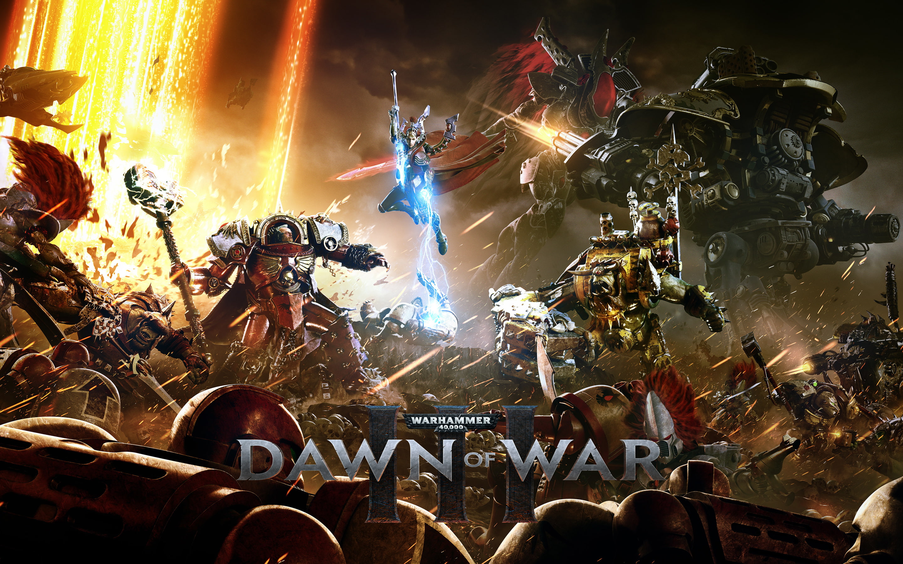 III, Battle, Dawn, k, The, Warhammer, into, War, 2K, 40000, HD Wallpaper